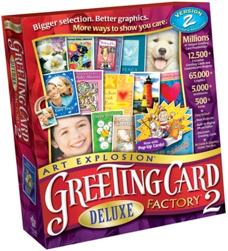 Art Explosion Greeting Card Factory Deluxe 2