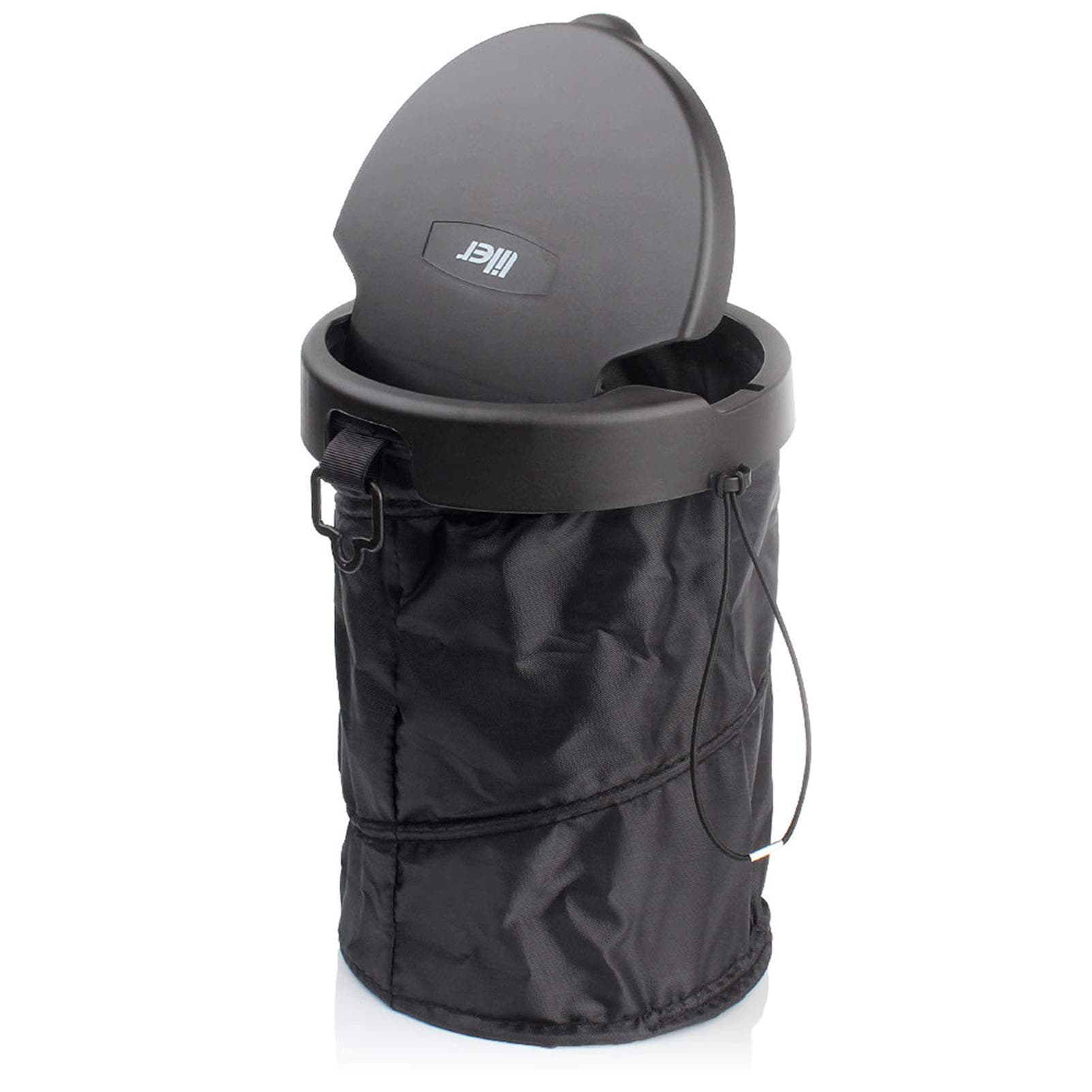 Universal Car Trash Can Portable Car Garbage Bin Collapsible Pop-up Trash Can with Cover