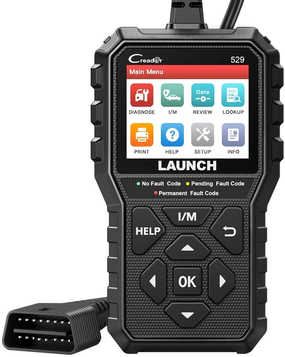 Launch CR529 OBD2 Scanner Diagnostic Tool, Full OBD2 Scanner for Car, Free Lifetime Upd. Check-Egine-Light Code Reader, 5 Years. Backup, Clear Codes, One Click I/M, for DIYers with Cars After 1996