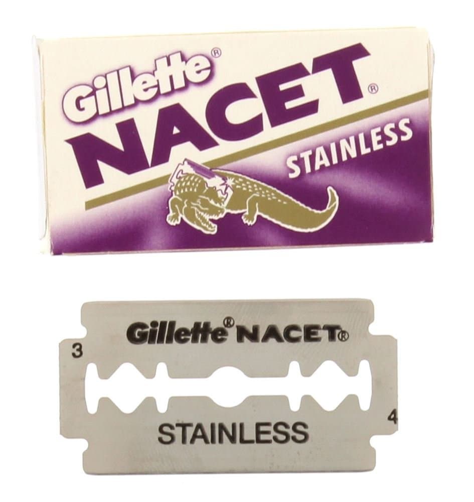 7 O'clock 25 NACET STAINLESS Double Edge Razor Blades