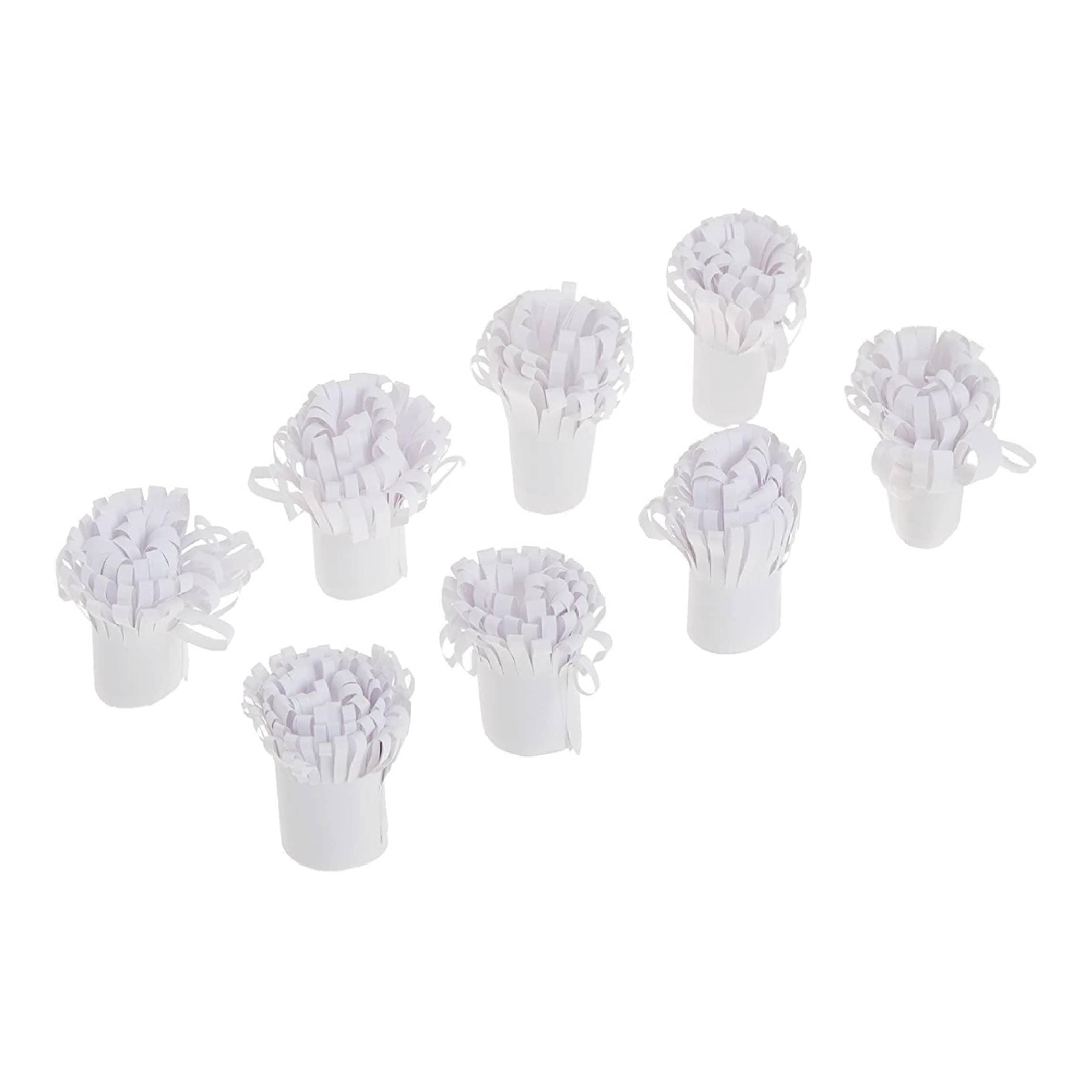 Regency Wraps Paper Frills Decorative Holders For Meat Chops Pork and Lamb, White, Small (Pack of 8)