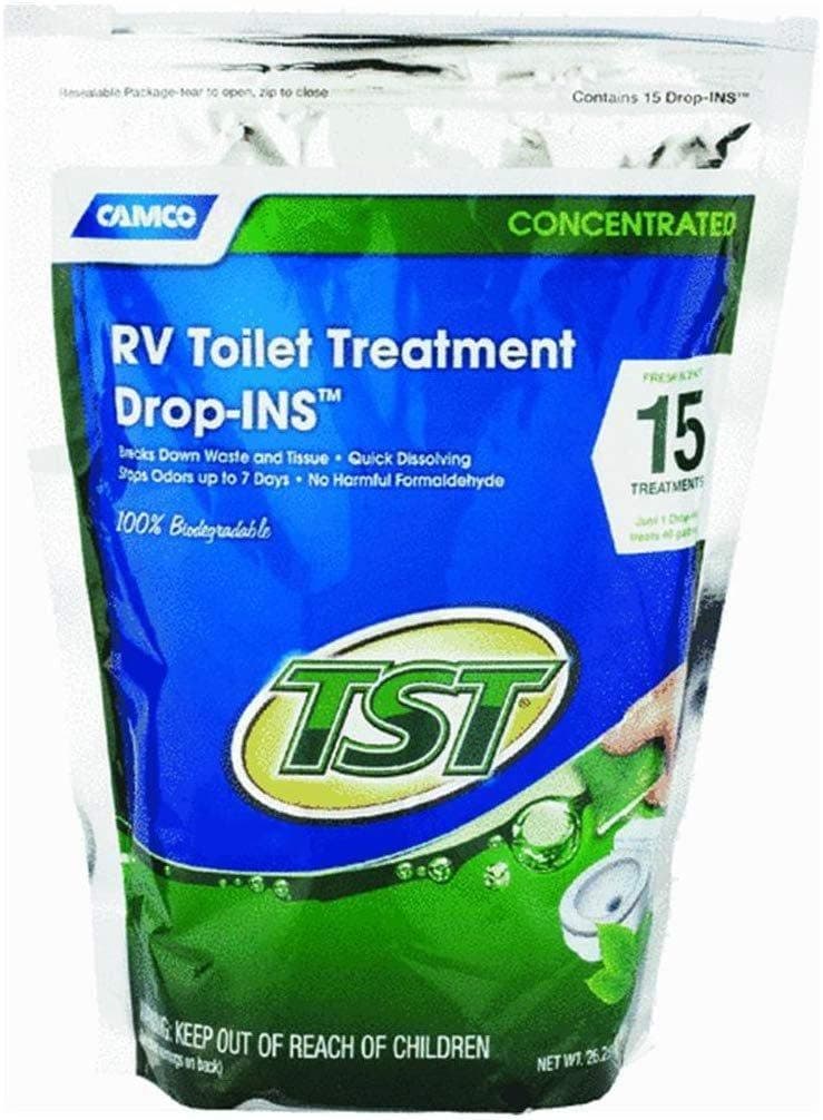 Rv toilet treatment drop-ins (fresh scent 15 count)