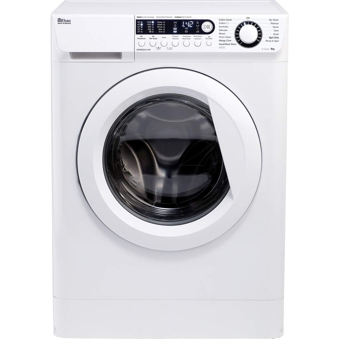 Ebac AWM96D2H-WH 9Kg Dual Fill Washing Machine