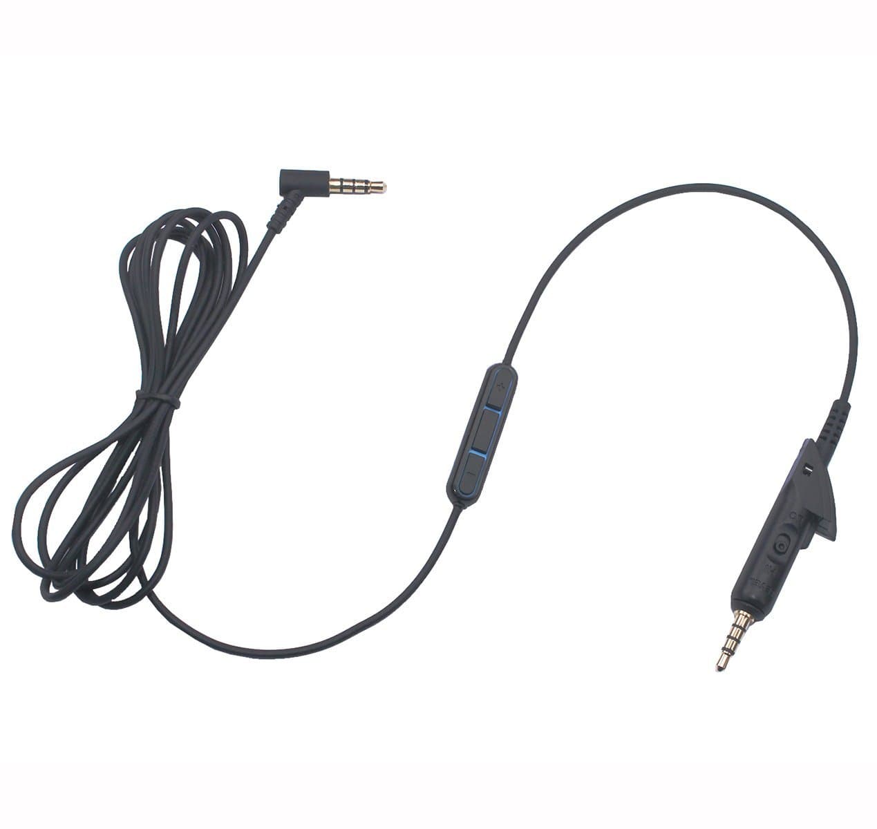 Unifive Audio Cable Replacement Cord For Bose QC15 QuietComfort 15 Headphone W/ IN-LINE MIC and Remote