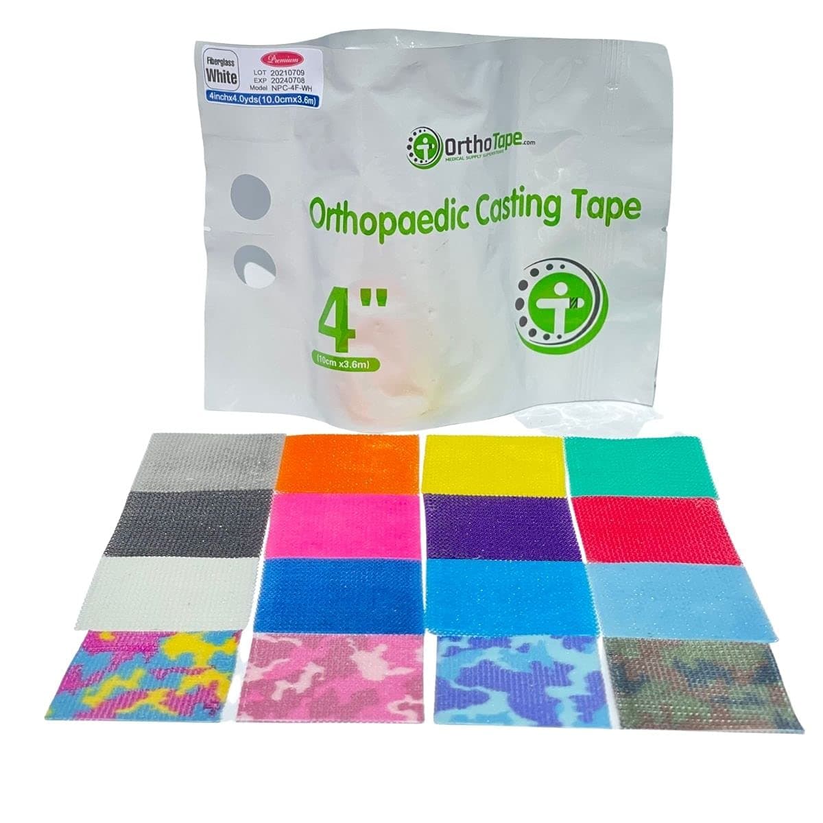 OrthoTapeプレミアムグラスキャスティングテープ4インチ(1ロール)(パープル)