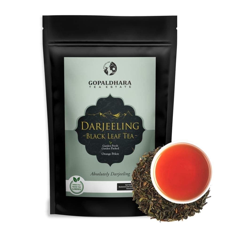 Gopaldhara Darjeeling Tea Clonal Tips High Mountain Darjeeling Black Tea 250 grams Stand up Pouch - (Regular Series) FTGFOP1 Black Tea from High Mountain Elevation 7000 Feet