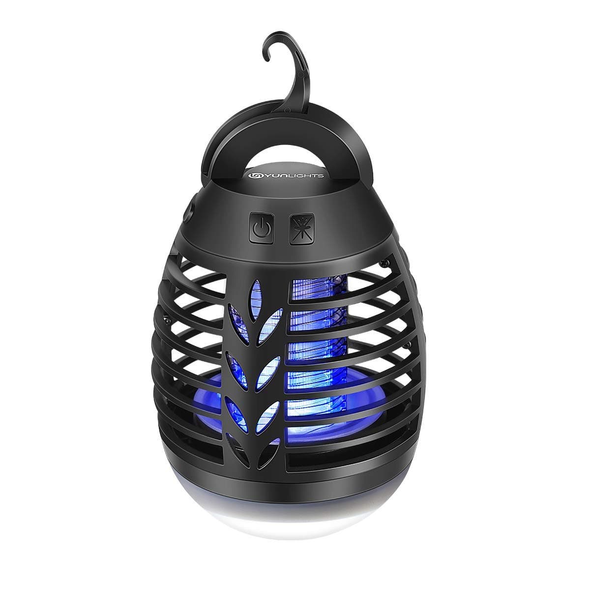 YUNLIGHTS Mosquito Killer, Electric Bug Zapper 2500mAh Battery, Portable USB Rechargeable Fly Killer, IP66 Waterproof bug killer lamp, Indoor and Outdoor Fly Trap for Camping Hiking Fishing Tent
