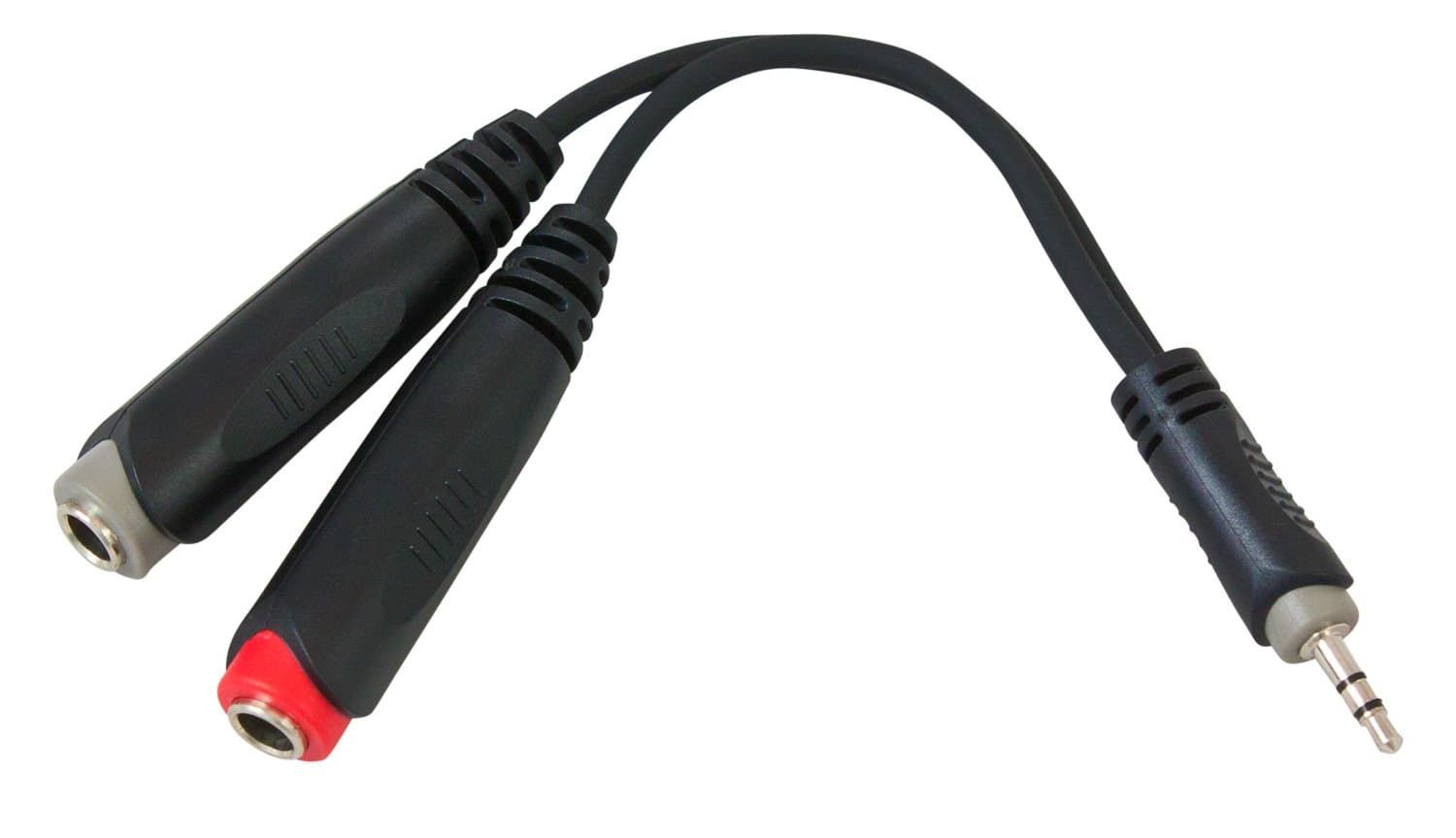 Pro Audio RAYC280 3.5mm Stereo Plug to 2x 6.3mm Stereo Sockets Y-Adapter Cable