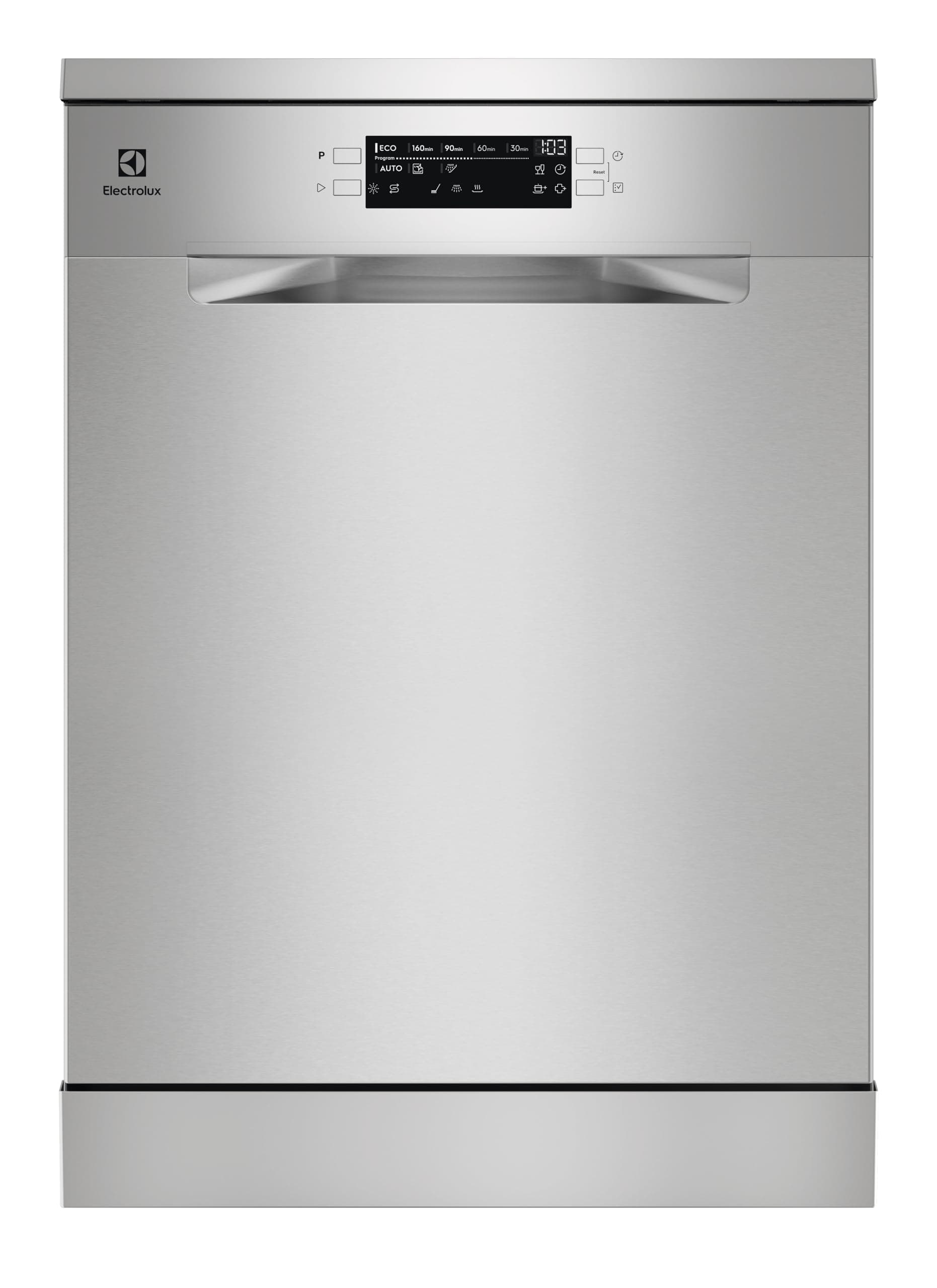 Electrolux Freestanding Dishwasher 60cm, 14 Place Settings, 8 Programs, Inverter Motor, Fully Automatic with AirDry Technology, ExtraHygiene & Eco Program, SatelliteClean, Silver, ESM48311SX