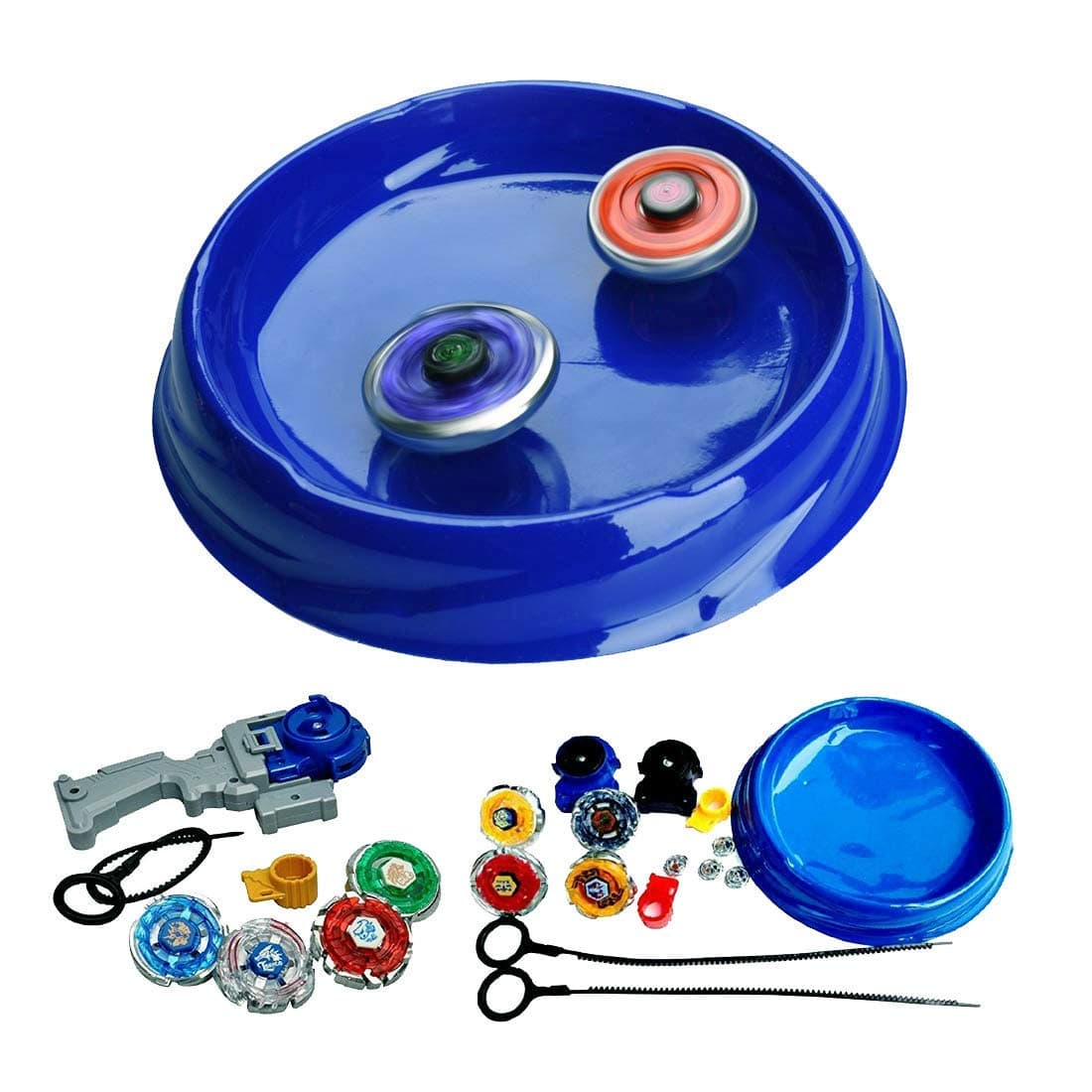 mQFIT Plastic Compatible Multi Special Beyblades Combo Set (Multicolor, Stadium)