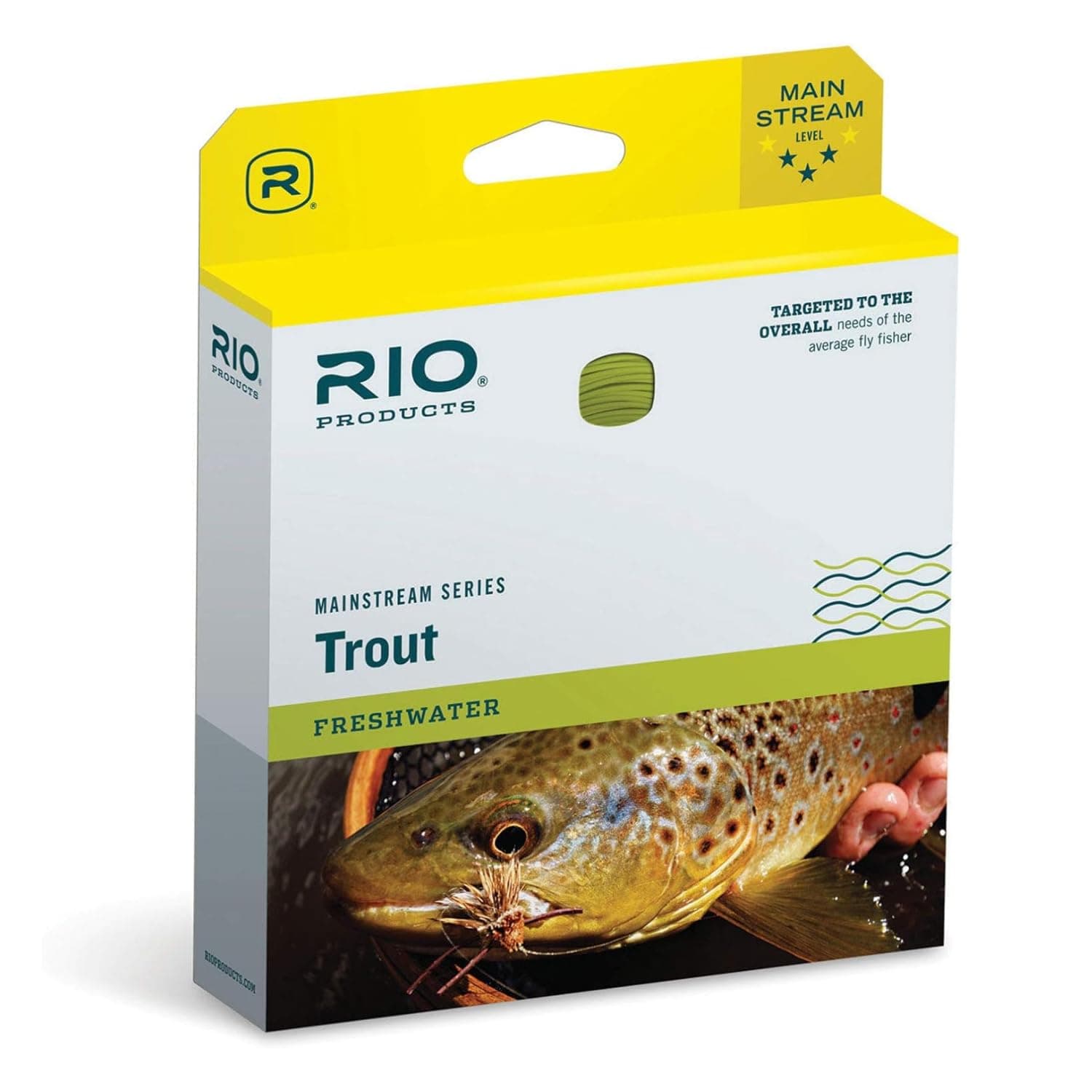 RIO Products Mainstream Trout DT Fly Line - Developed for The Average Fly Fishermen - Easy Casting and Smooth Design - Floating Freshwater Line