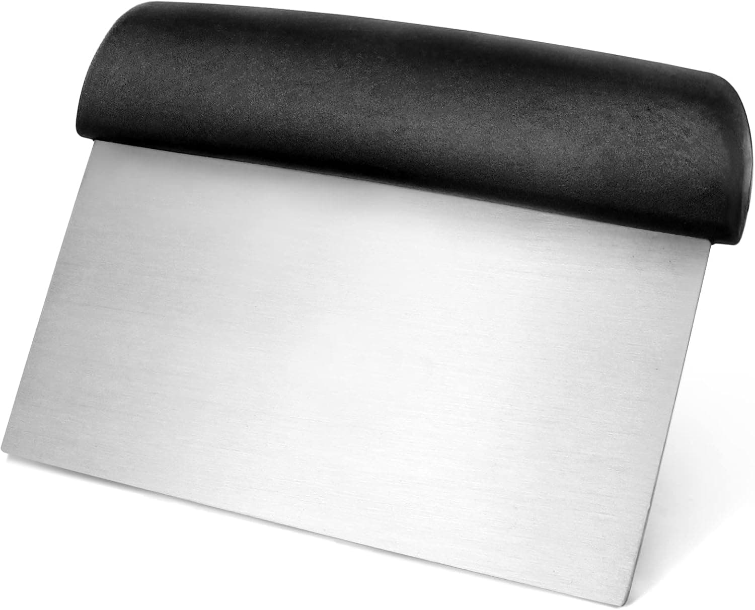 New Star Foodservice 36091 Plastic Handle Dough Scraper, 6 by 3-Inch, Black