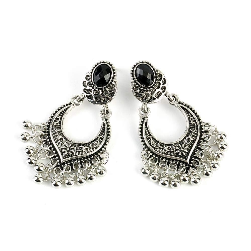 Indian Oxidised Jhumka Earrings