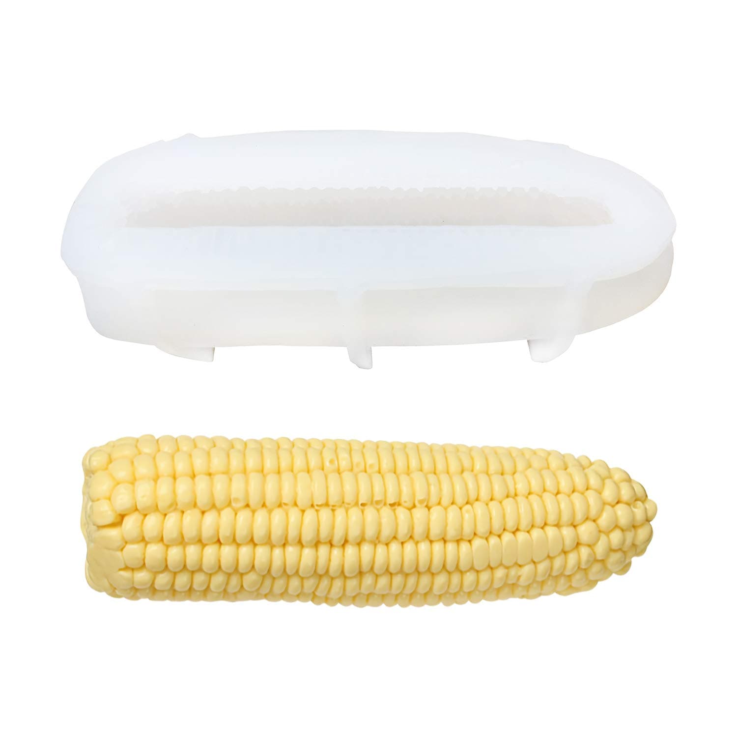 3D Lifelike Corn Shaped Mousse Cake Mold DIY Maize Ice Cream Jelly Pudding Chocolate Silicone Mould Baking Tools Polymer Clay Craft Home Decoration