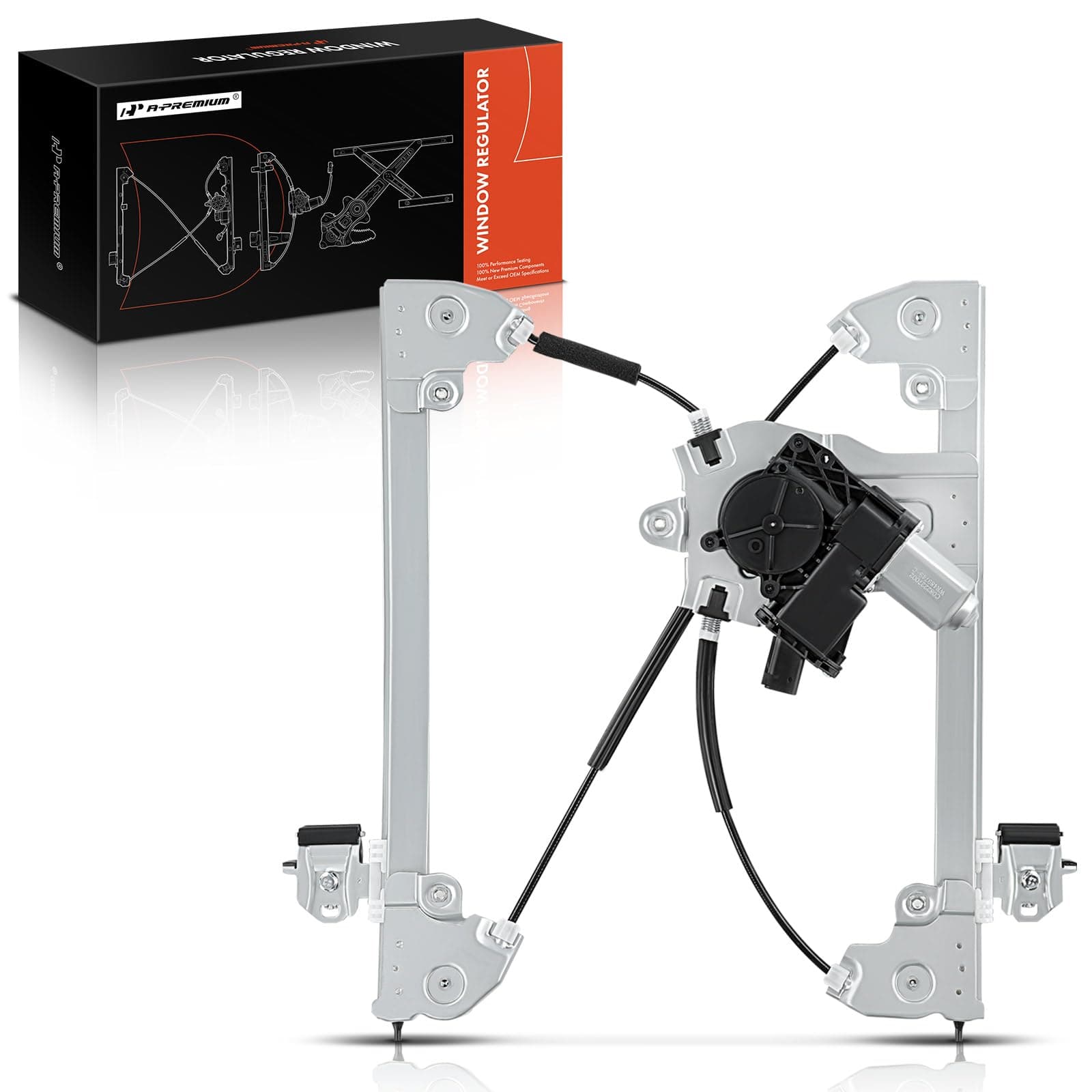 Power Window Regulator Front Driver Side Compatible with Chevy Cruze 2011 2012 2013 2014 2015, Cruze Limited 2016 - with 7 Pins Motor(with Auto Up and Down Function), Replaces # 94532757