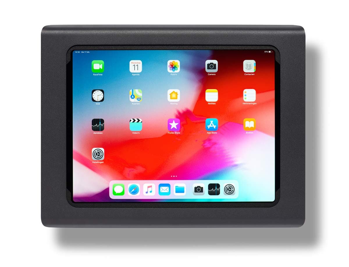 Tabdoq anti theft wall mount compatible with Apple iPad Pro 12.9-inch, black
