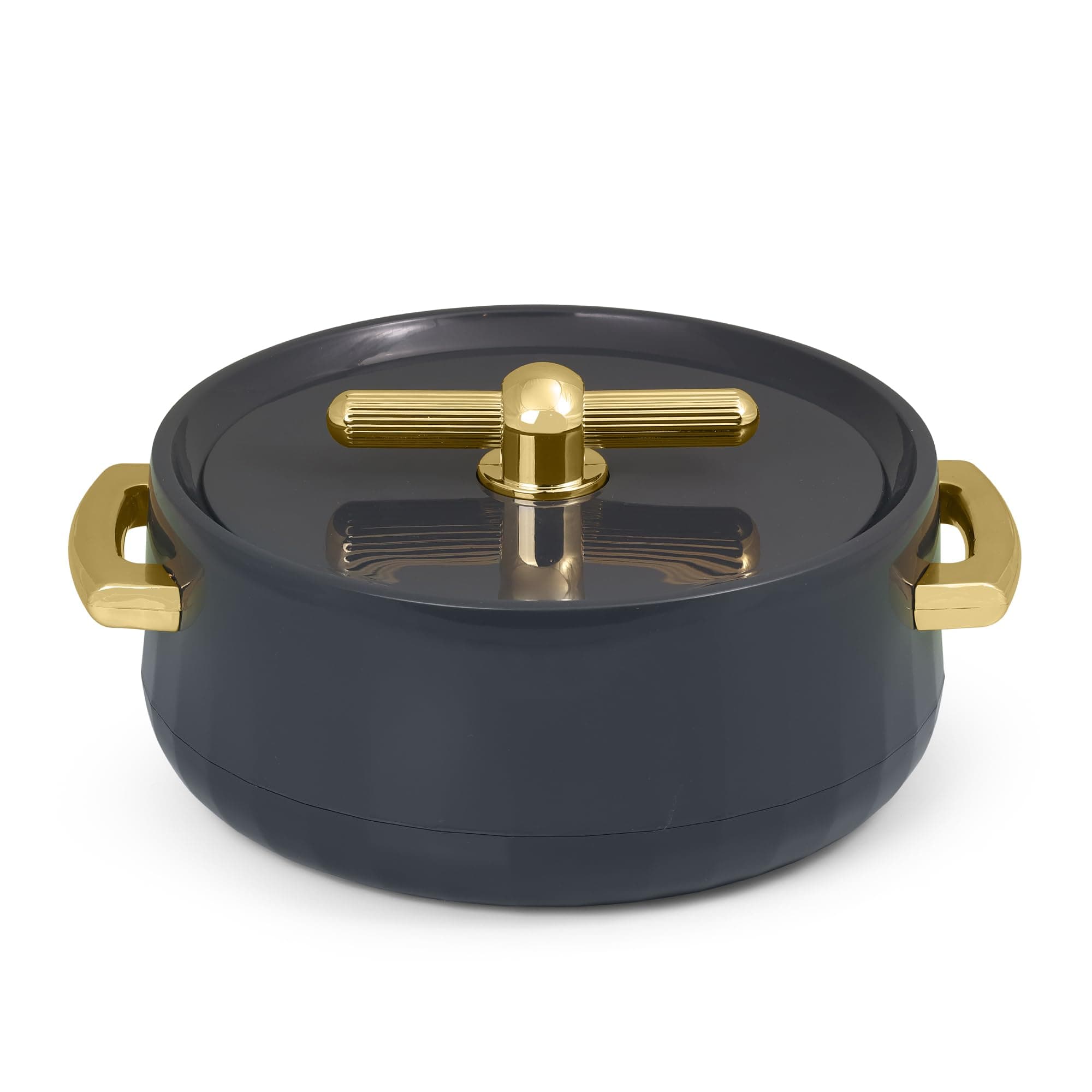 SELVEL Giving shape to life! stainless steel Elegance 1700ml Casserole|Advanced PU Insulation|Elegant Design Insulation|Keeps Food hot & Fresh for Long Hours|(Dark Grey 1700 Ml)