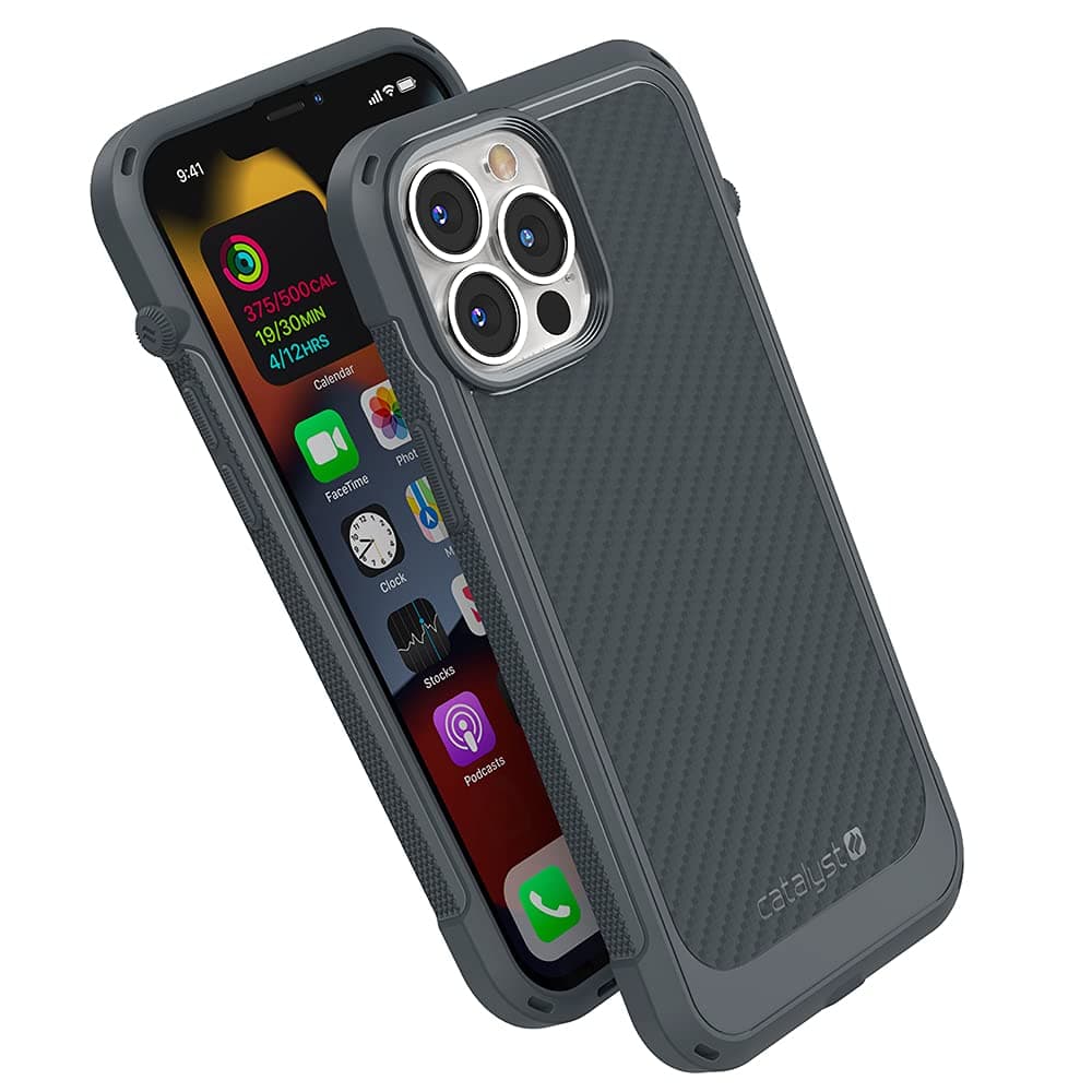iPhone 13 Case Vibe Series, Compatible with MagSafe, Drop Proof Protection, Slim Case Design, with Lanyard (Battleship Grey)