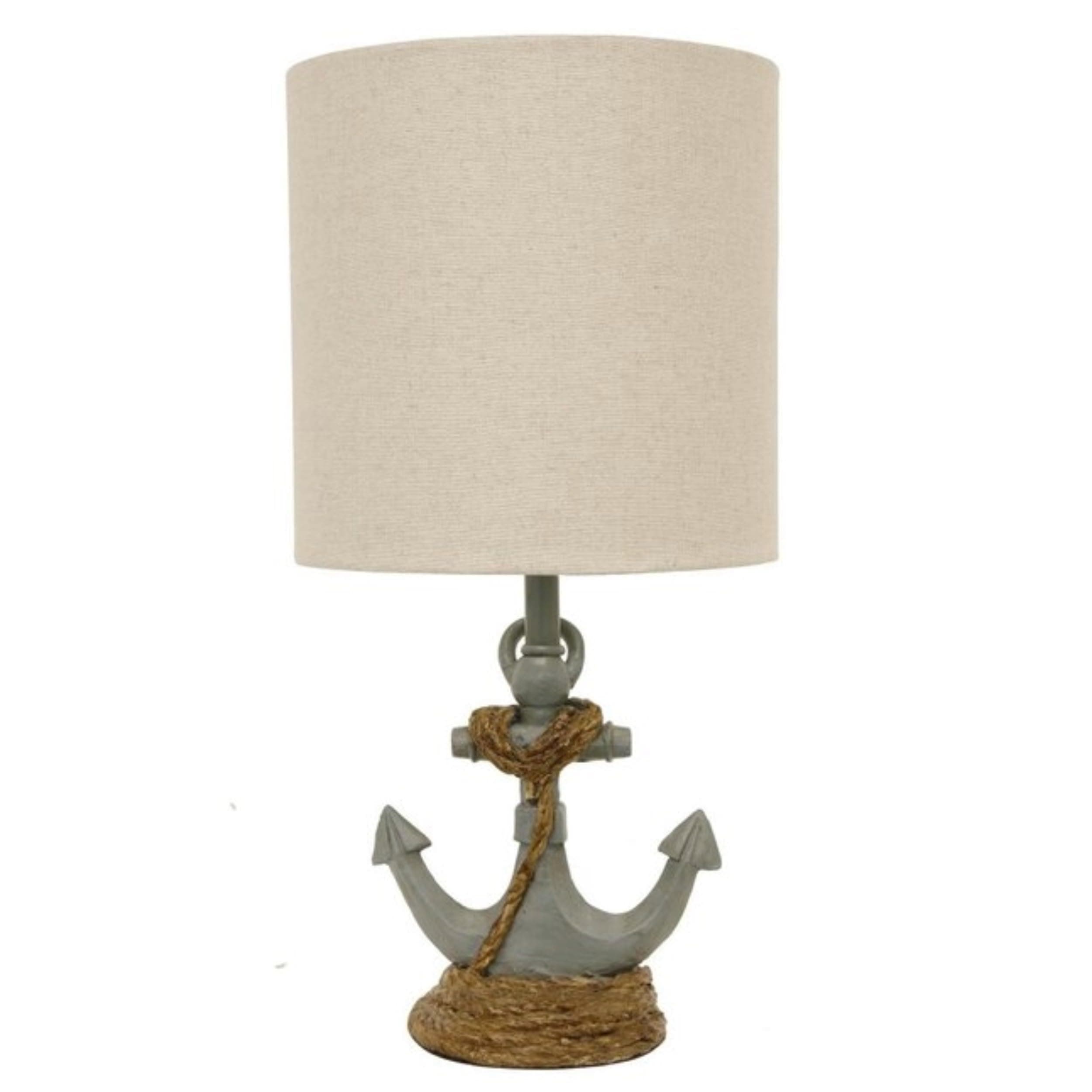 Saylor Anchor Accent Lamp, Antique Iced Blue