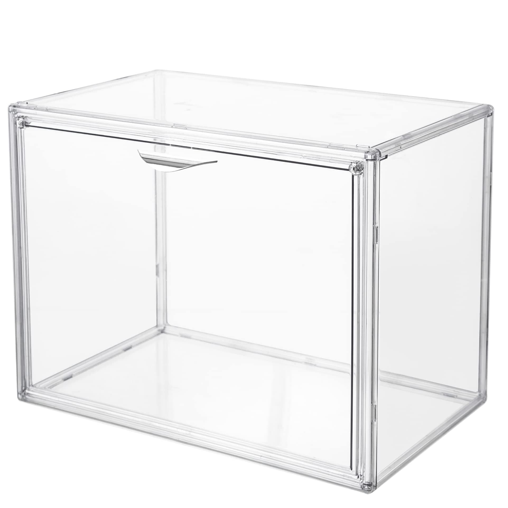 Excefore Clear Acrylic Display Case, Dustproof Protection Showcase Organizer with Magnetic Door, Suitable for Collectibles Doll Toys Models