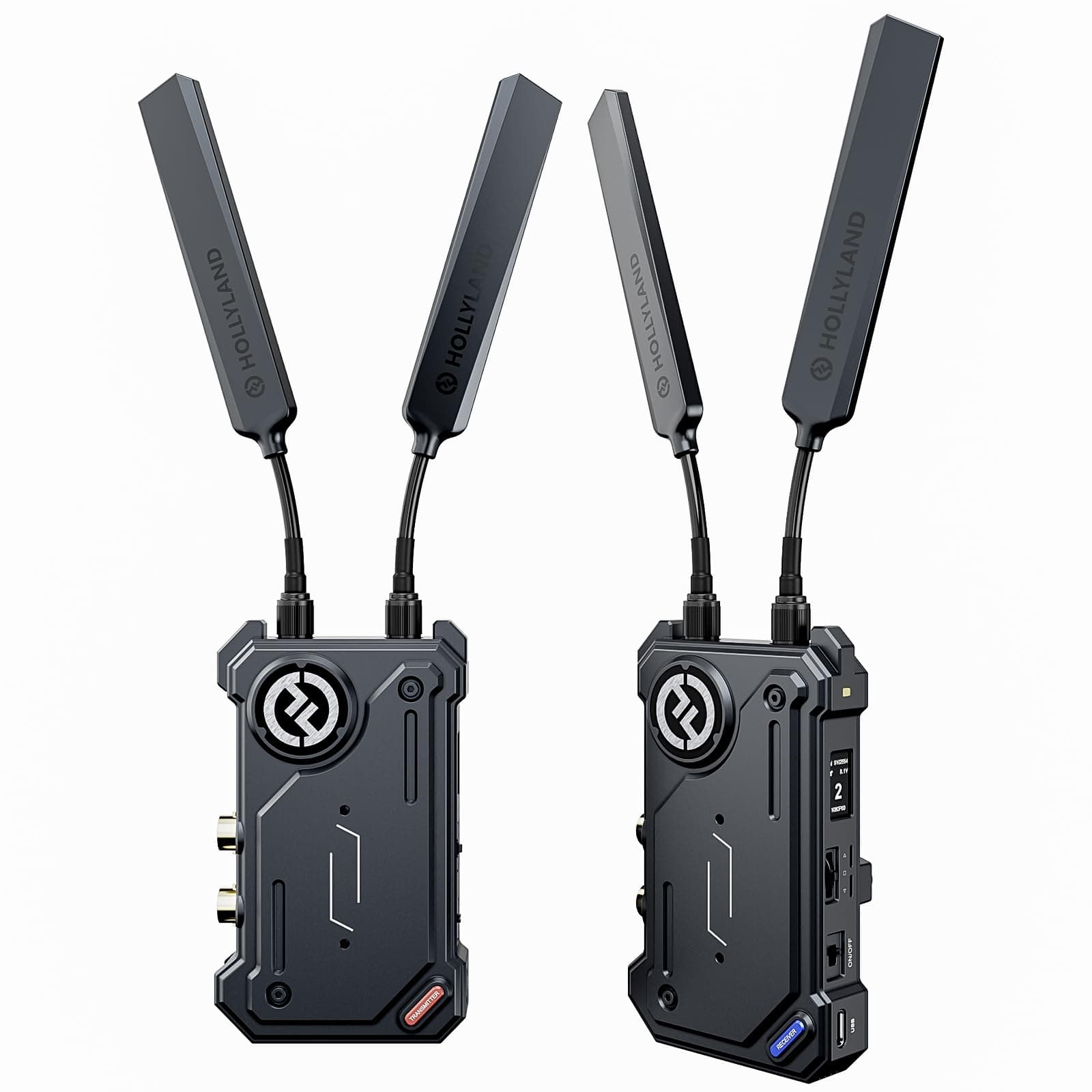 HollyViewCosmo C1 Wireless HDMI/SDI Video Transmission System, 40ms Latency 1000ft Range 1080P 5G USB Direct Live Stream, Wireless Video Audio Image Transmitter Receiver for DSLR Mirrorless Camera