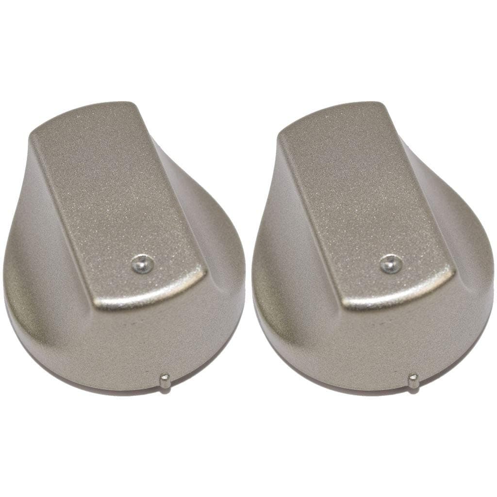 Hot-Ari ix Control Switch Knobs for Hotpoint Oven Cooker Hob (Inox, Pack of 2)
