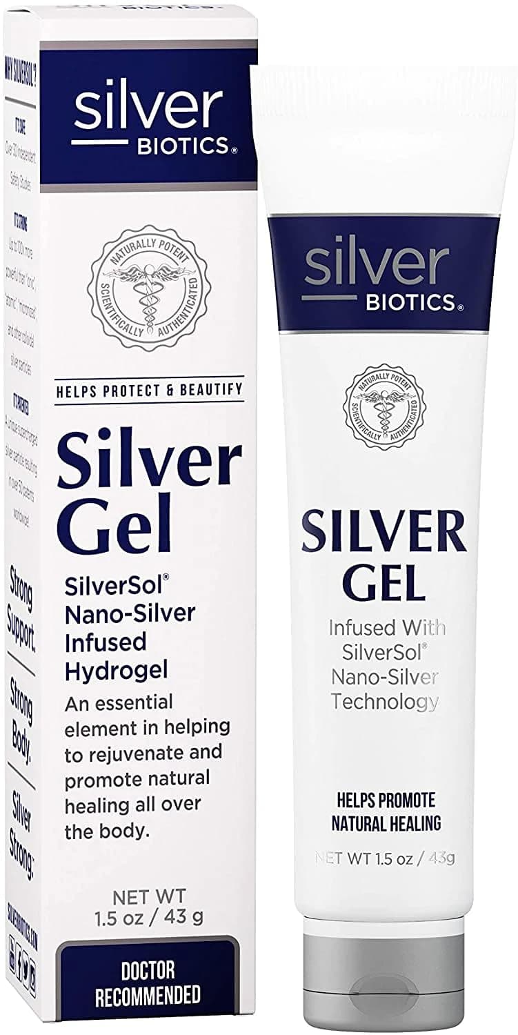 Silver Biotics Patented Multivalent SilverSol 20 PPM Soothing Skin Gel | Versatile 1.5 oz for Skin Comfort and Wellness
