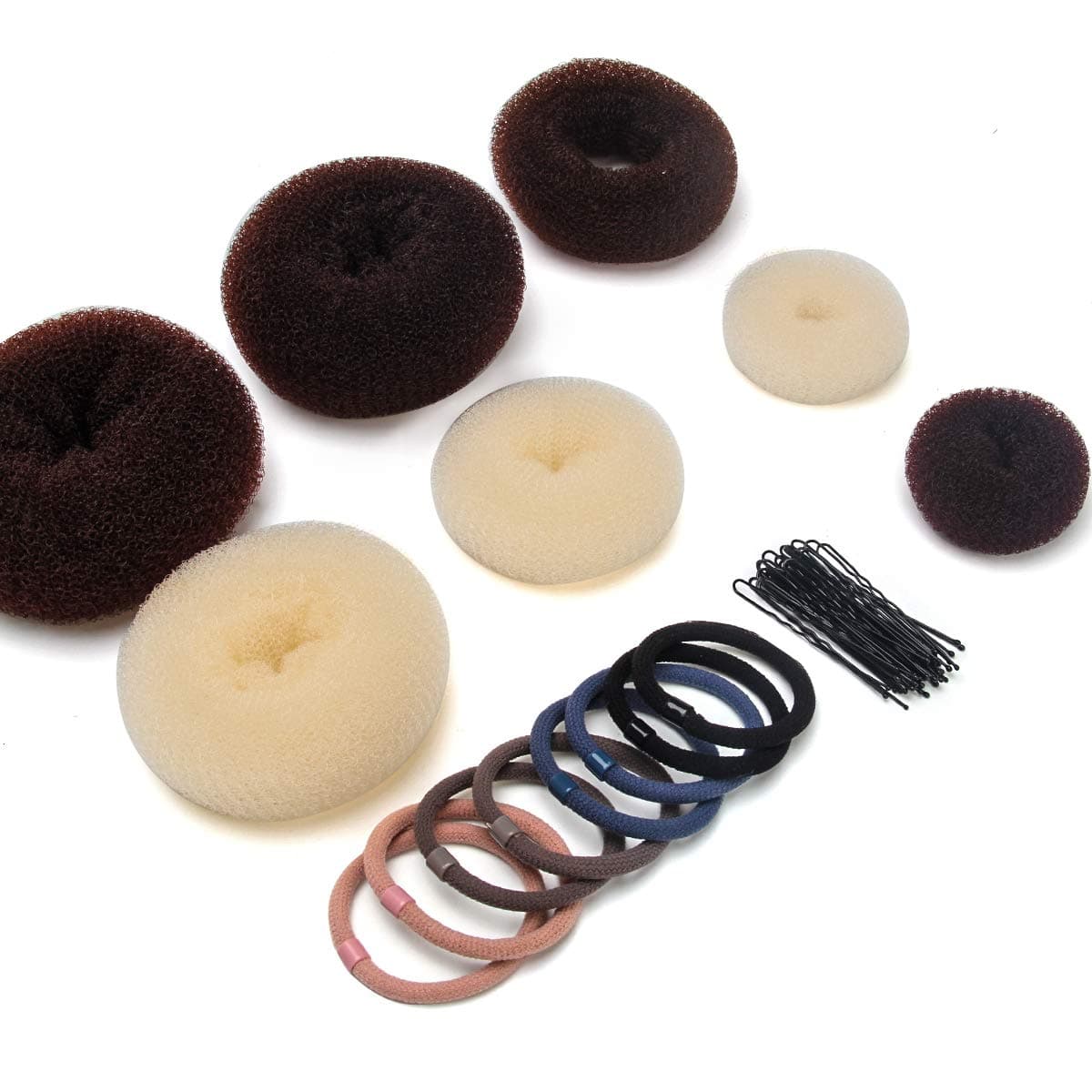 4 Pairs Hair Braid Accessories Ponytail Maker,French Braid Tool Topsy Tail Loop Hair Kit (Hair Bun Maker)