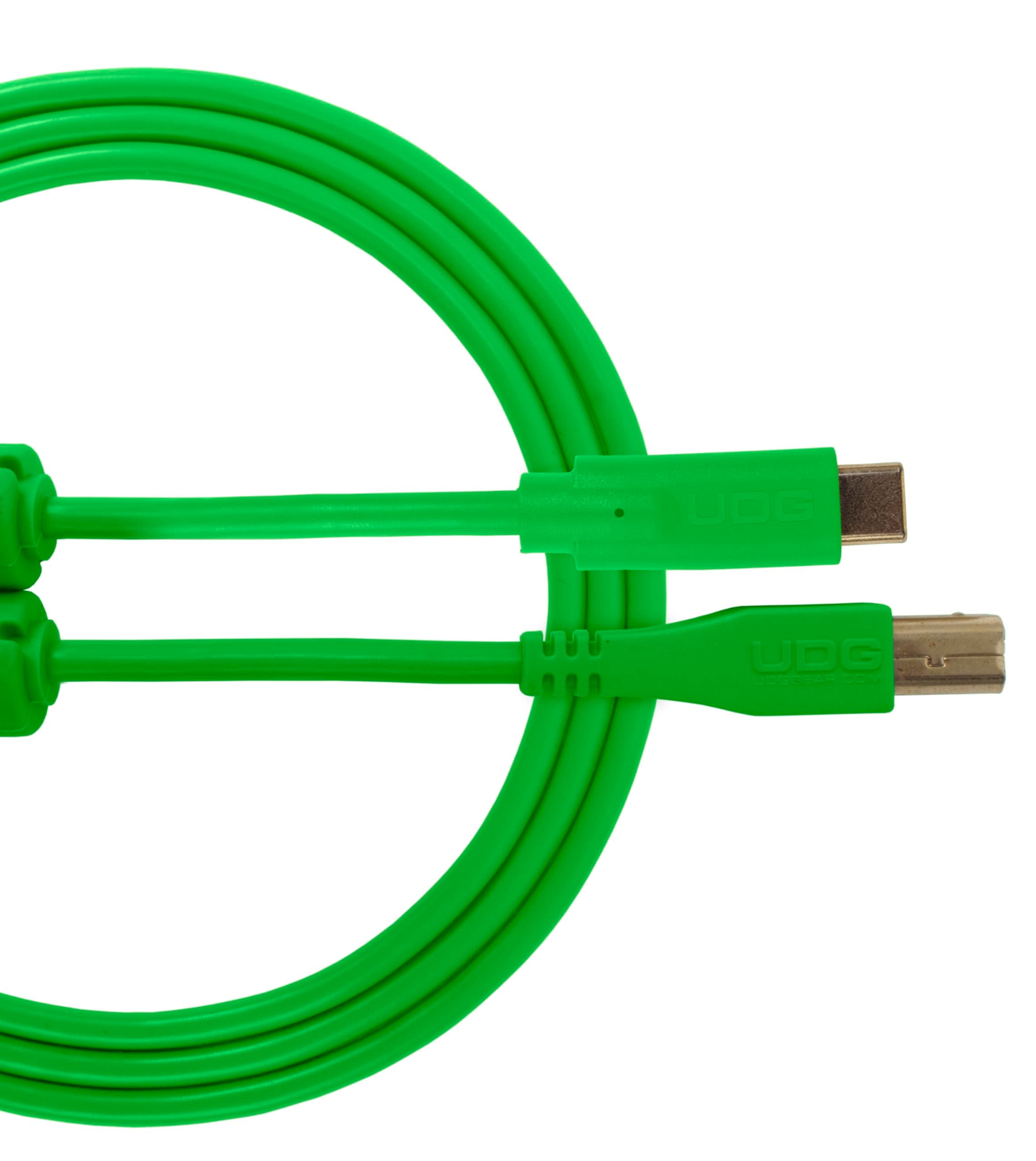 GEAR U96001GR Cable USB 2.0 (C-B) - High-speed Audio Optimized USB 2.0 C to B cable, Green, 1.5 Meter