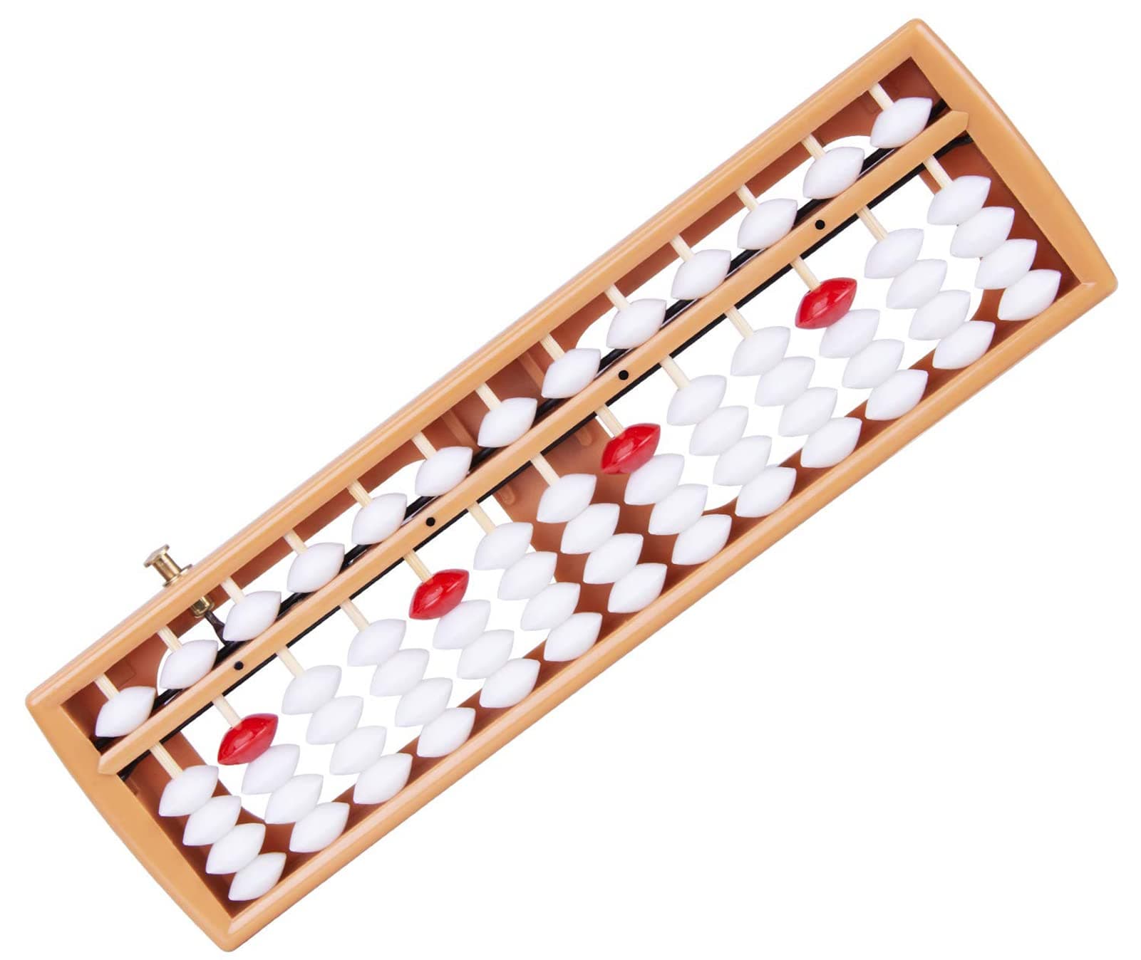 KASTWAVE Soroban, plastic abacus with 13 rows, Chinese calculator, counting tool with reset button