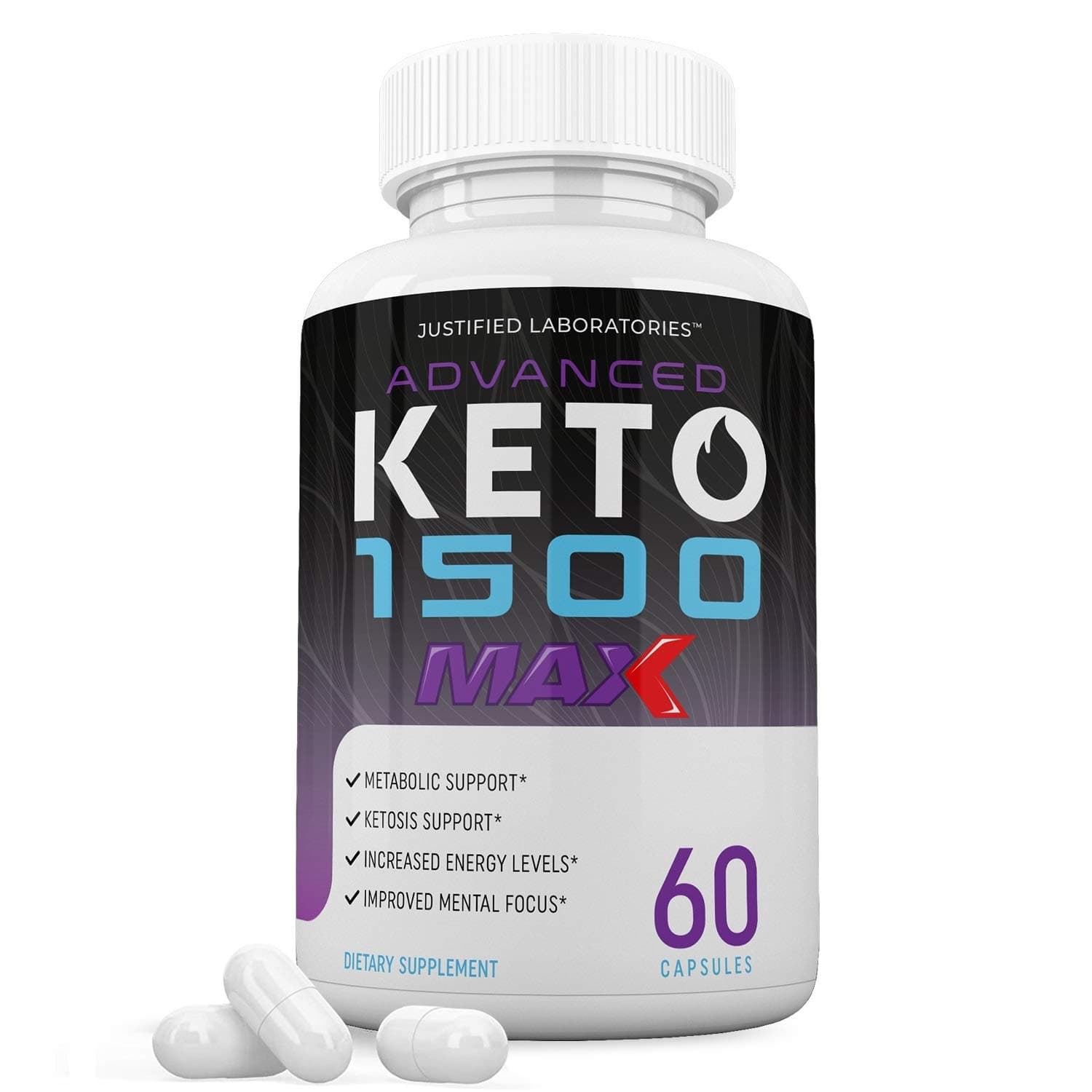 Advanced Keto 1500 Max 1200MG Pills Includes Apple Cider Vinegar goBHB Exogenous Ketones Advanced Ketogenic Supplement Ketosis Support for Men Women 60 Capsules