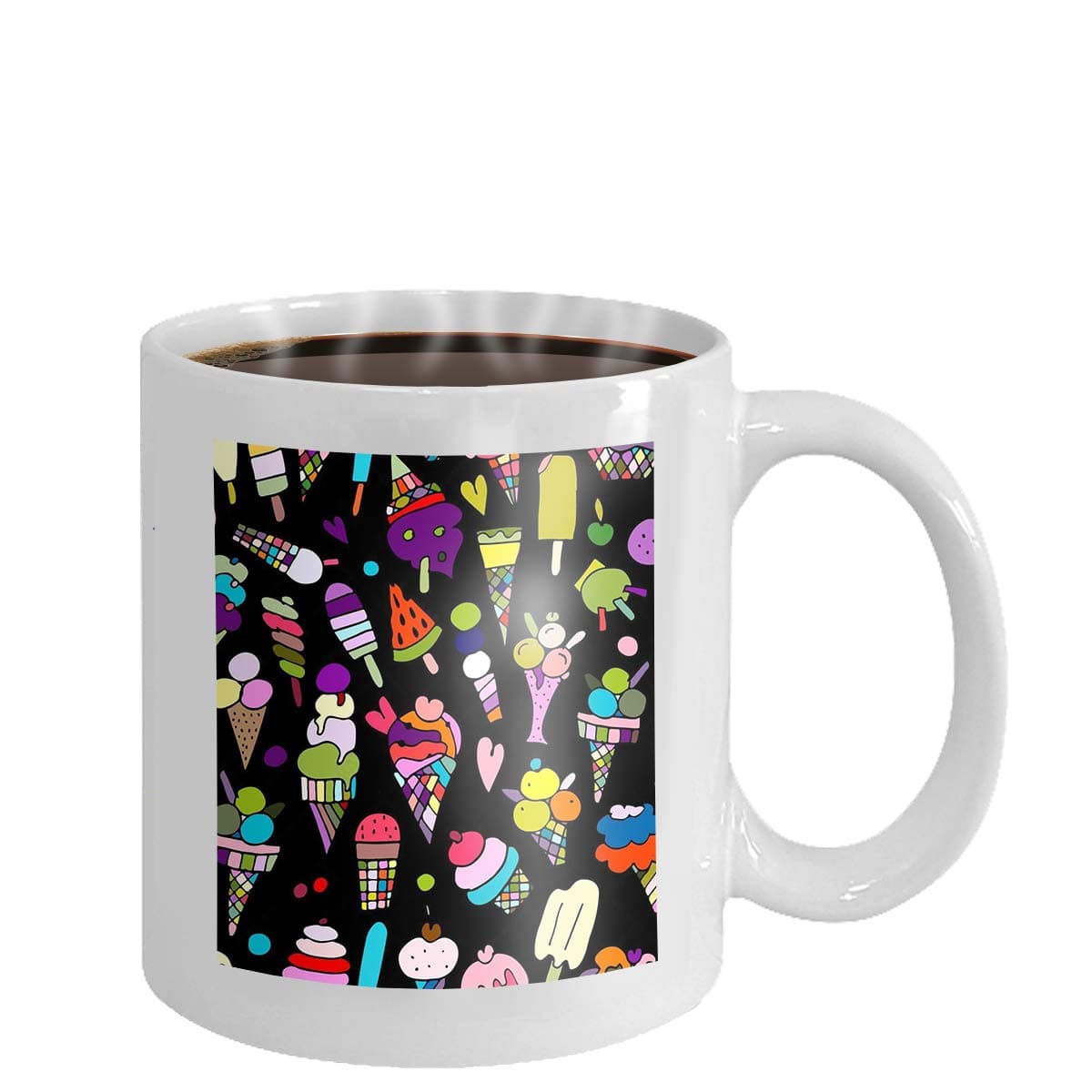 Coffee Cup Mug Background i Love You to Moon Back Inscription can be Used as Wrapping Paper Wallpaper Textiles Greeting Card 11oz