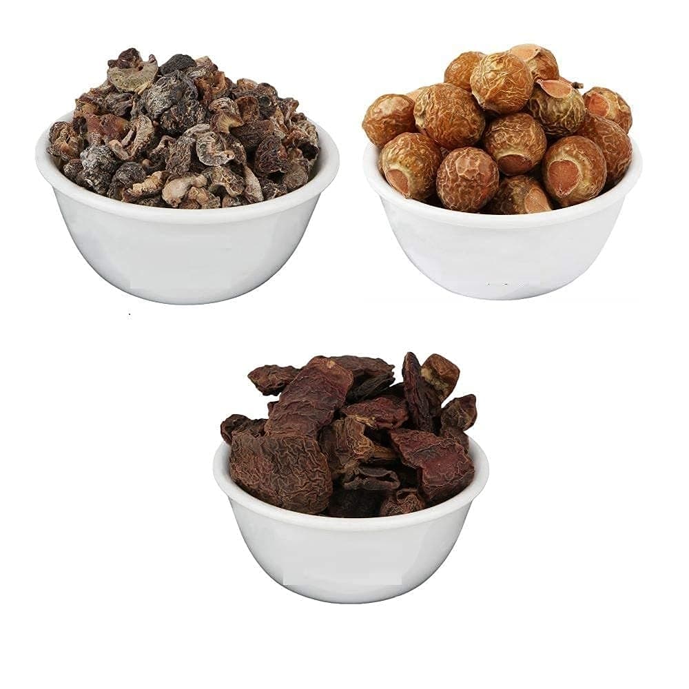 Reetha Amla Shikakai Combo Pack for Hairs Raw Form, 100 g Each