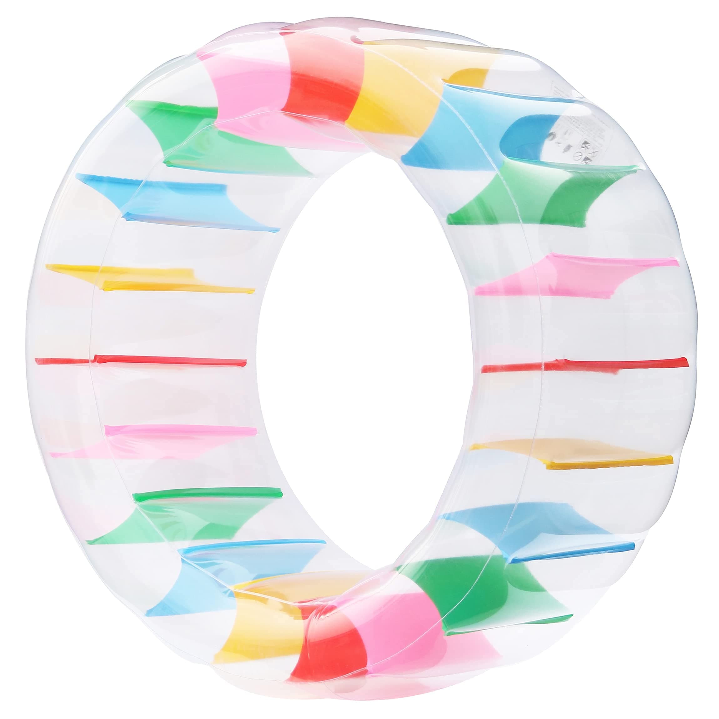 47" Inflatable Water Wheel Pool Float, Giant Roller Float, Colorful Pool Toy Children Swimming Pools