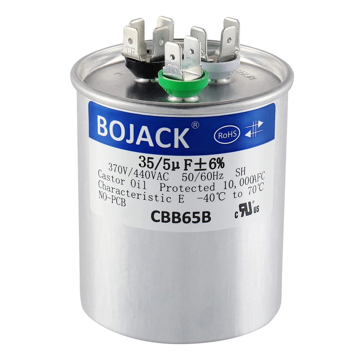 BOJACK97F9899 35+5uF 35 MFD 440V Upgraded Replacement Round Capacitor