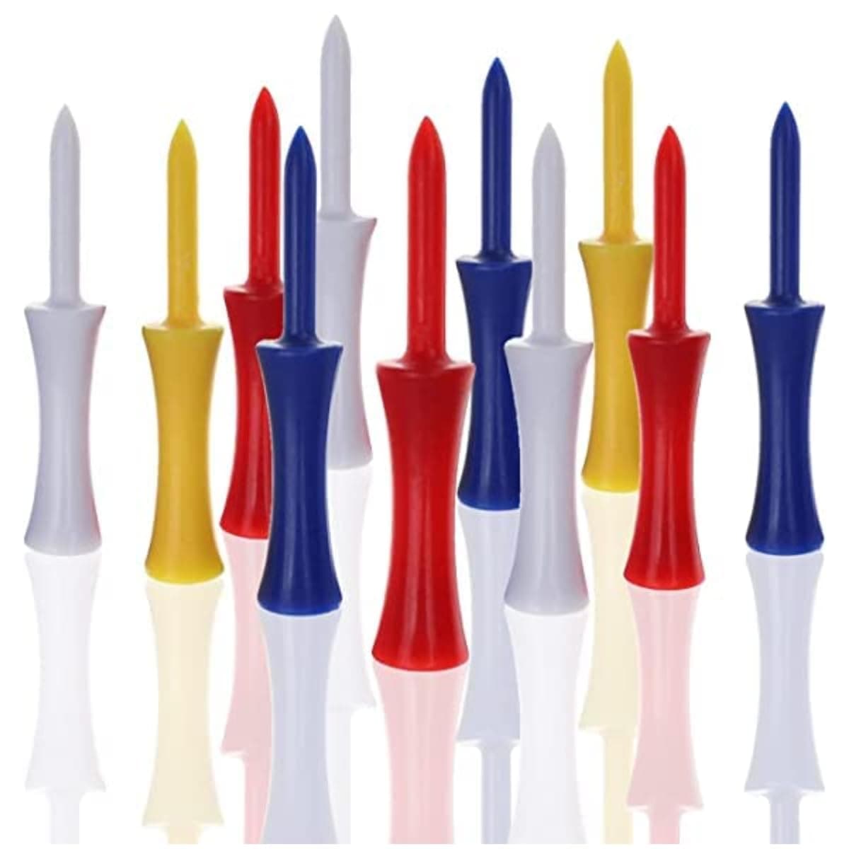 Premium 68 mm Step Plastic Golf Tees -(Pack of 24)