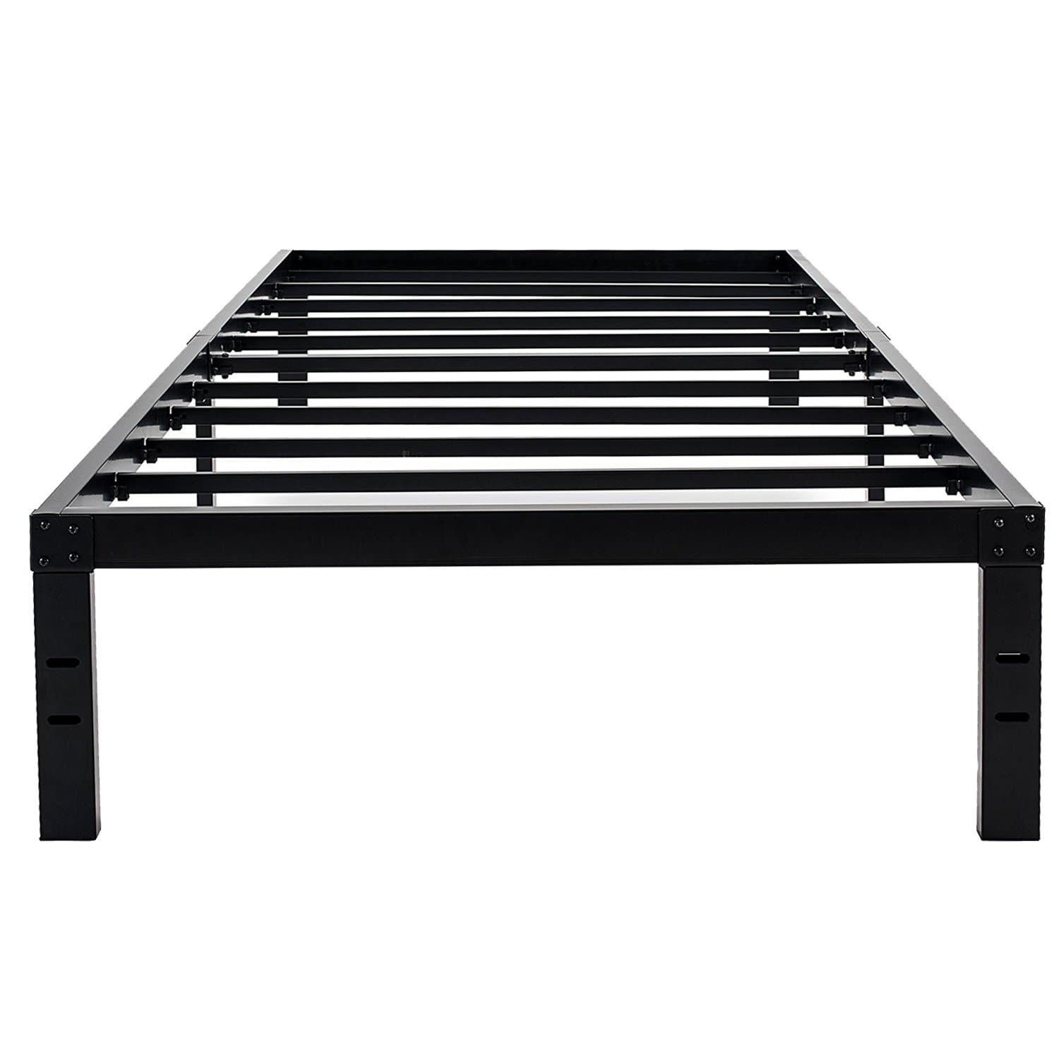 45MinST 14 Inch Reinforced Platform Bed Frame/3500lbs Heavy Duty/Easy Assembly Mattress Foundation/Steel Slat/Noise Free/No Box Spring Needed, Twin