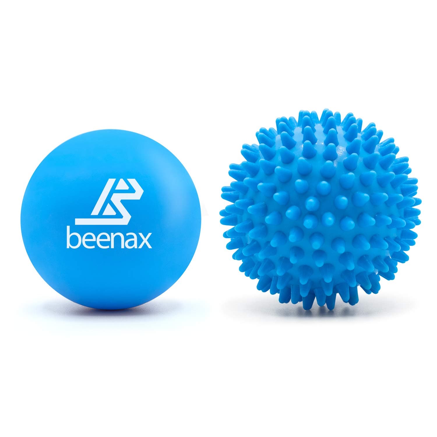 Lacrosse & Hard Spiky Massage Ball Set - Trigger Point, Myofascial Release, Plantar Fasciitis, Deep Tissue, Muscle Relief, Yoga, Pilates, Physio, Rehab - Relieve Stress and Relax Tight Muscle