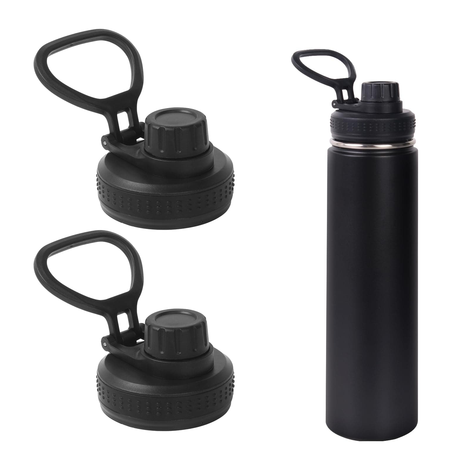 Lid Replacement Compatible with Thermoflask,Spill Proof Straw Lid Fits for Thermoflask 18 24 32 40 64oz Wide Mouth Bottle,2PCS