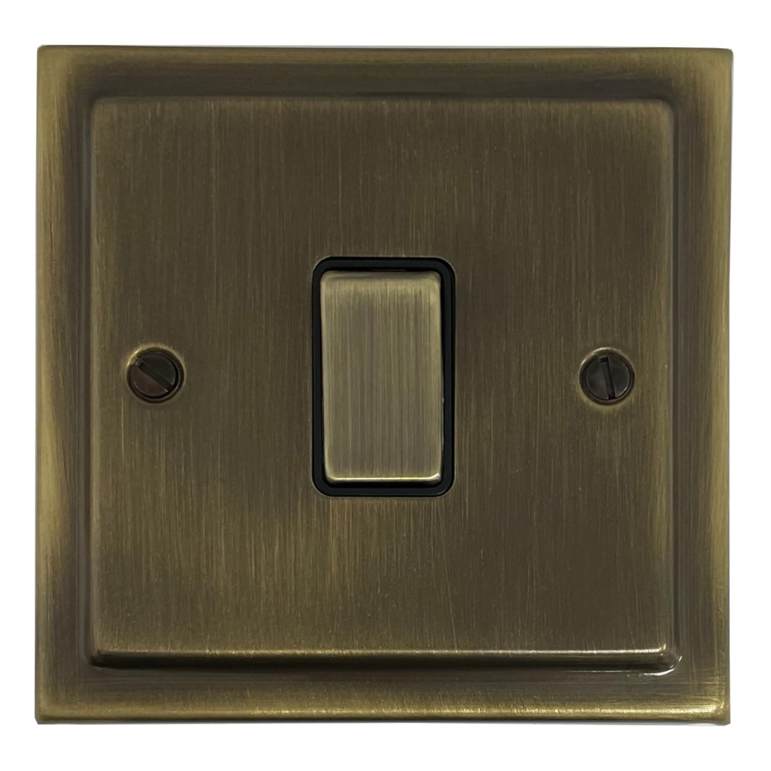 TAB301 Victorian Antique Brass Light Switch 2-Way 10A One Gang