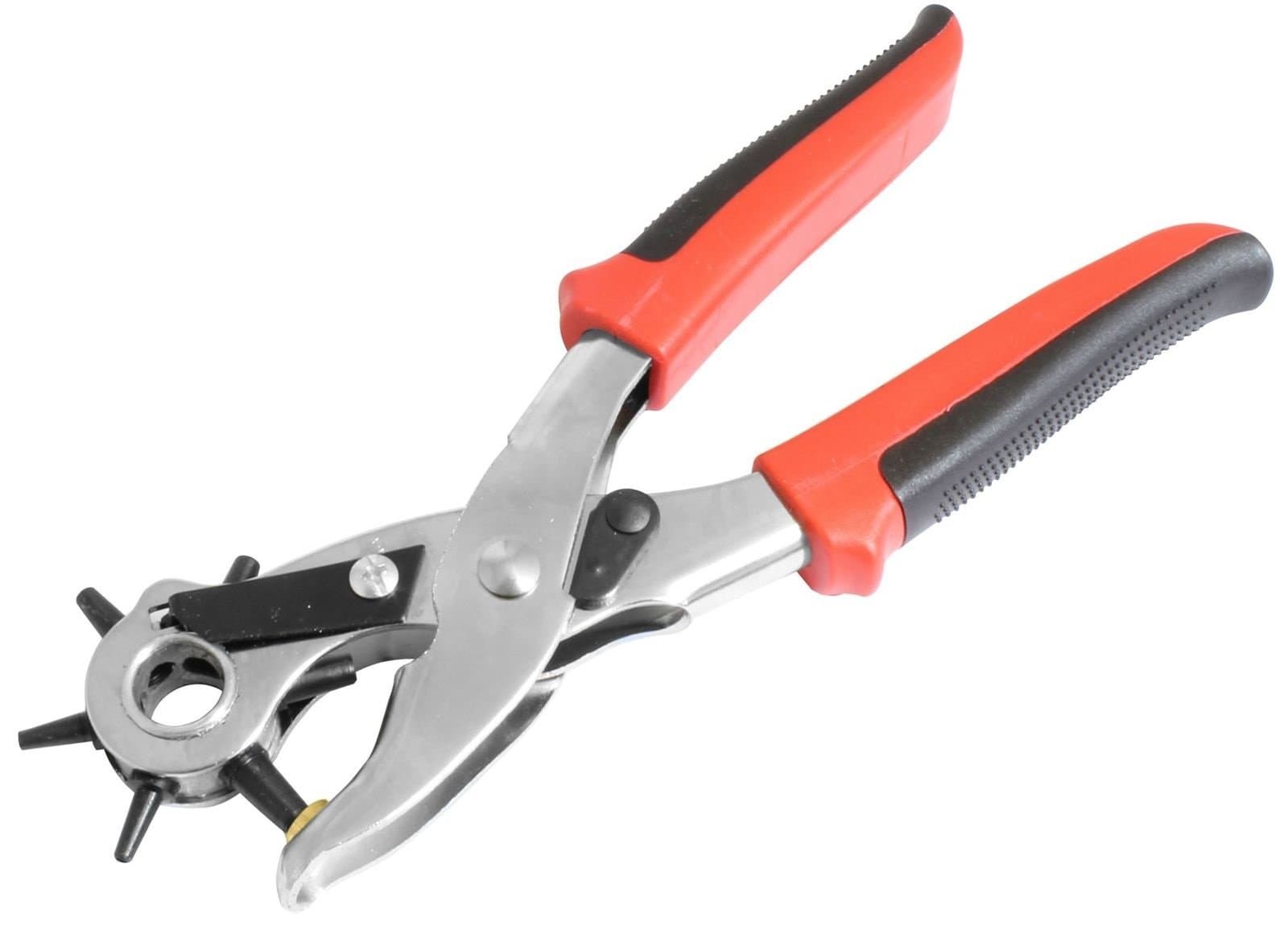 Dedso Best Leather Hole Punch Set for Belts, Watch Bands, Straps, Dog Collars, Saddles, Shoes, Fabric, DIY Home or Craft Projects. Super Heavy Duty Rotary Puncher, Multi Hole Sizes Maker Tool