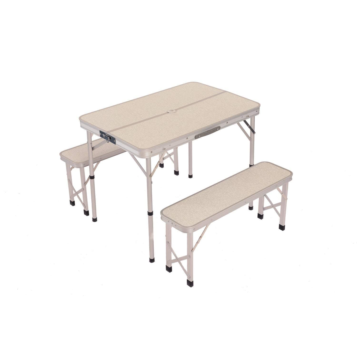 Oypla 3ft Folding Outdoor Camping Kitchen Work Top Table and Benches