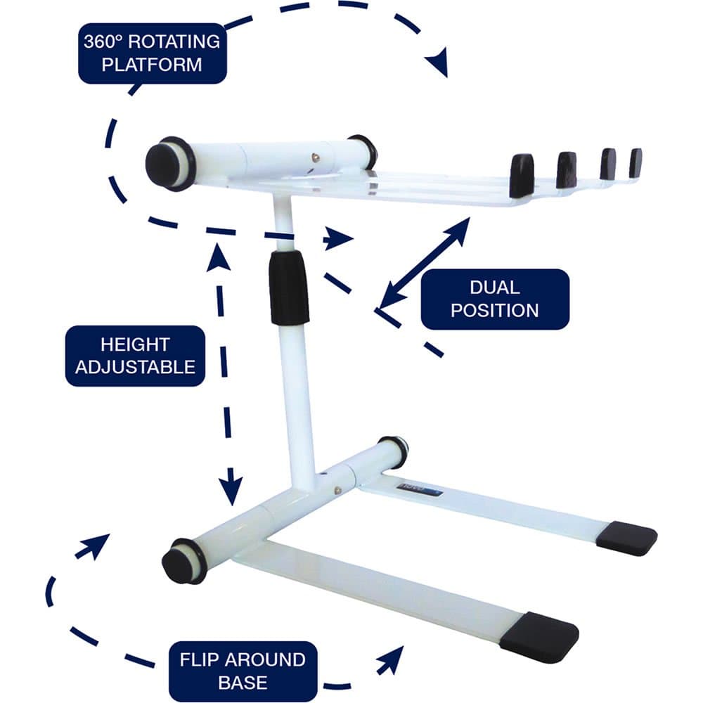 Novopro LS22M-WHITE Laptop Stand with Bag - White