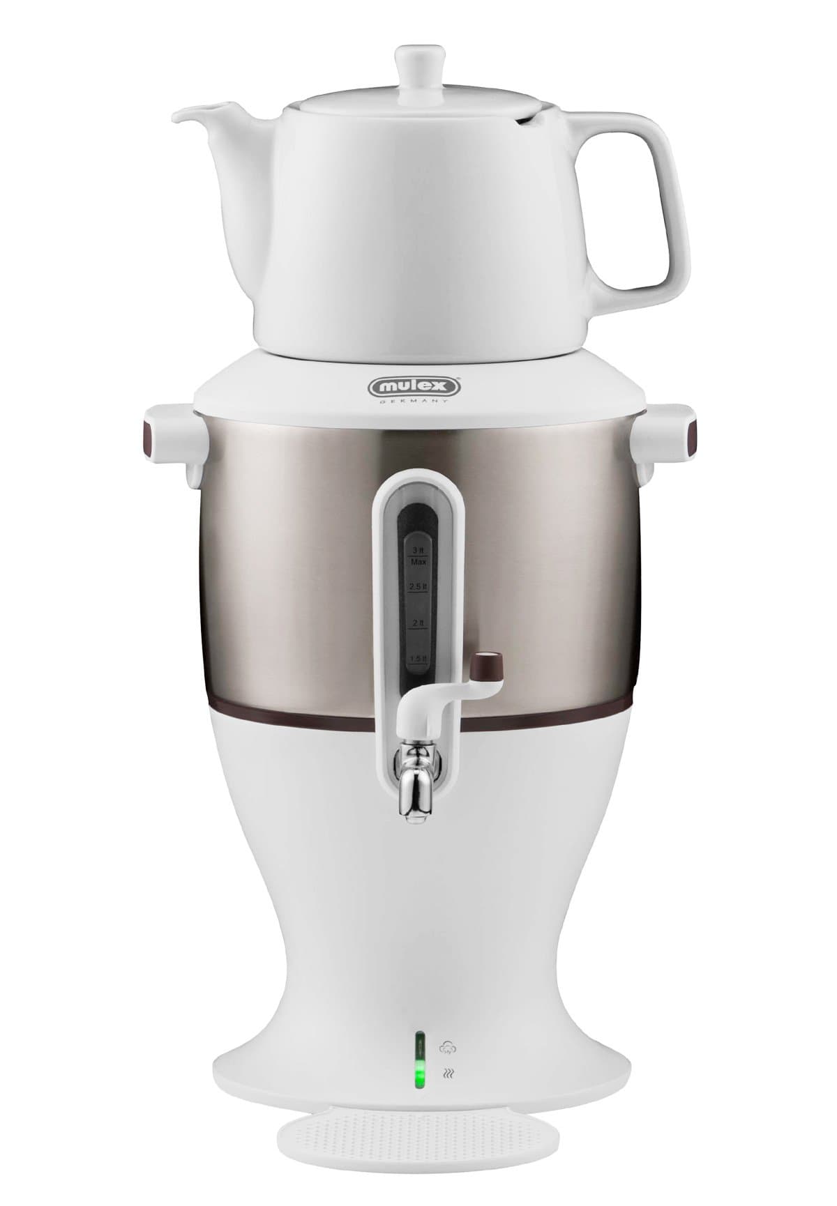 Mulex 290085 Tea Samovar 3 Litres White by Mulex