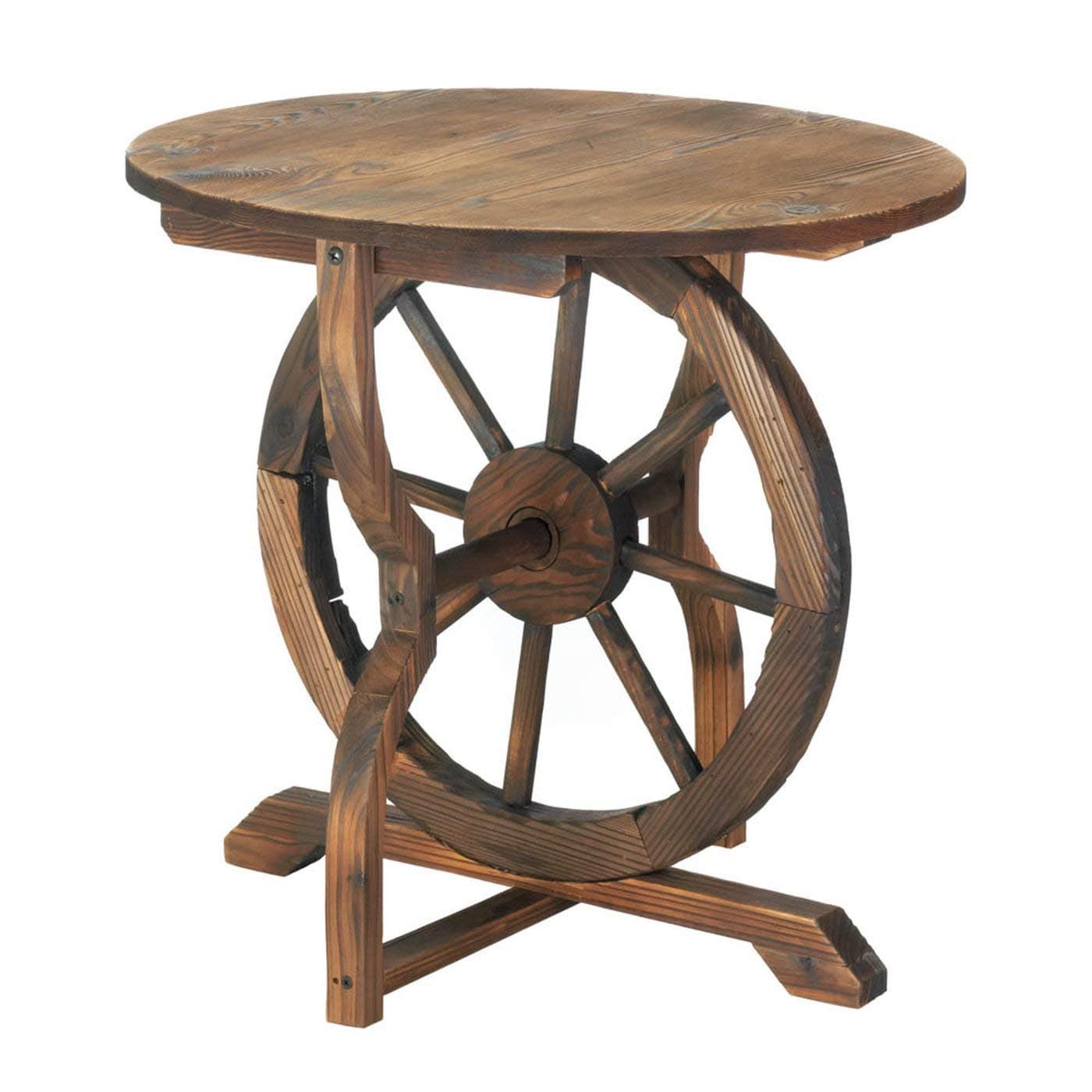 Sunshine Megastore Koehler Home Decorative Accent Wagon Wheel Table