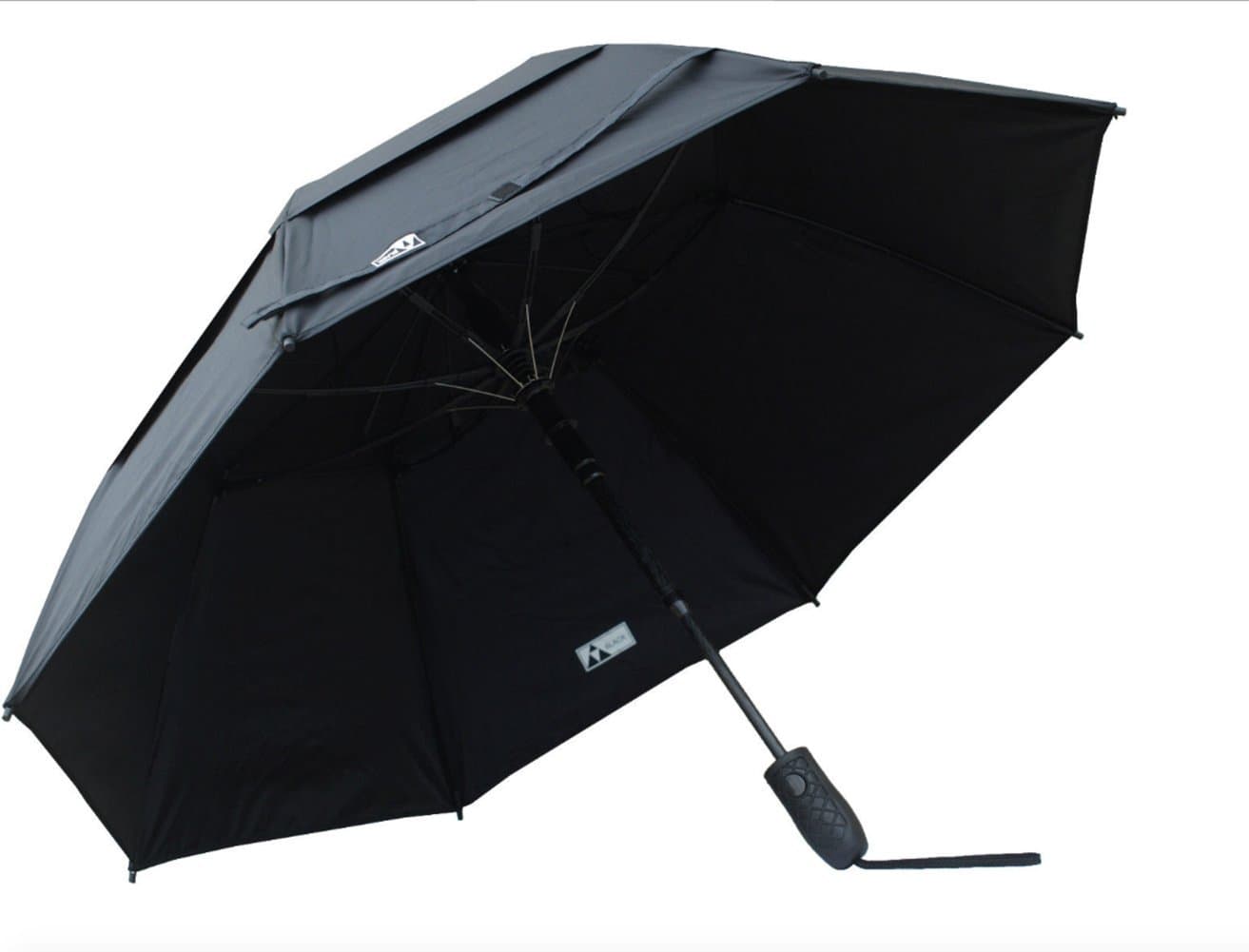 Solo 46" Wind Resistant Umbrella, Signature Black
