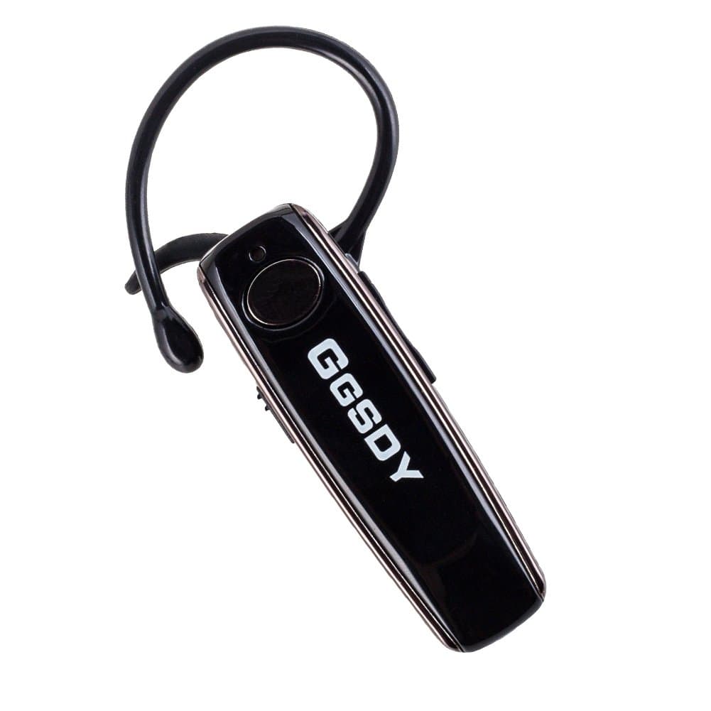 GGSDY Wireless Bluetooth Headset Earpiece Headphone with Microphone, 22 Hours Music Playback and 24 Hours Talk Time (Black)