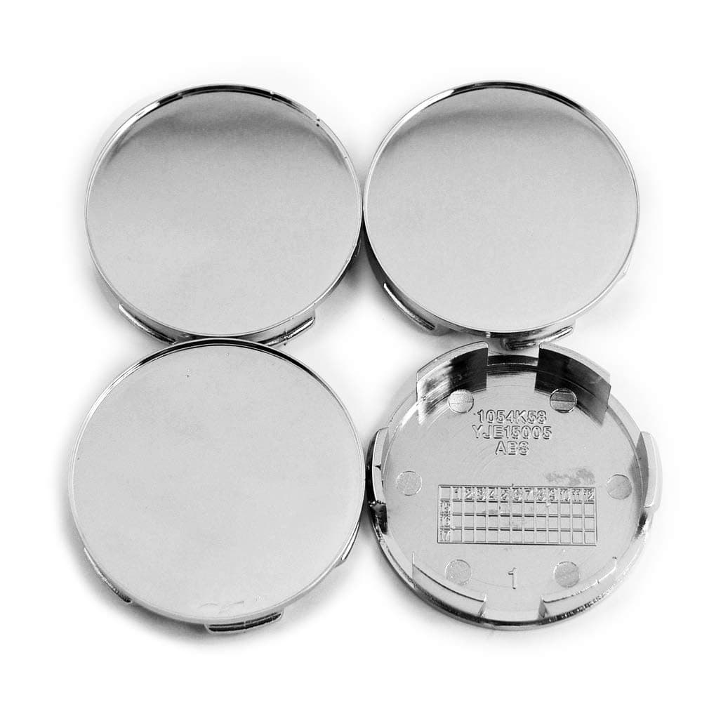 58mm/ 57mm Chrome Silver ABS Car Wheel Center Caps Set of 4 for #44732-S50-N900