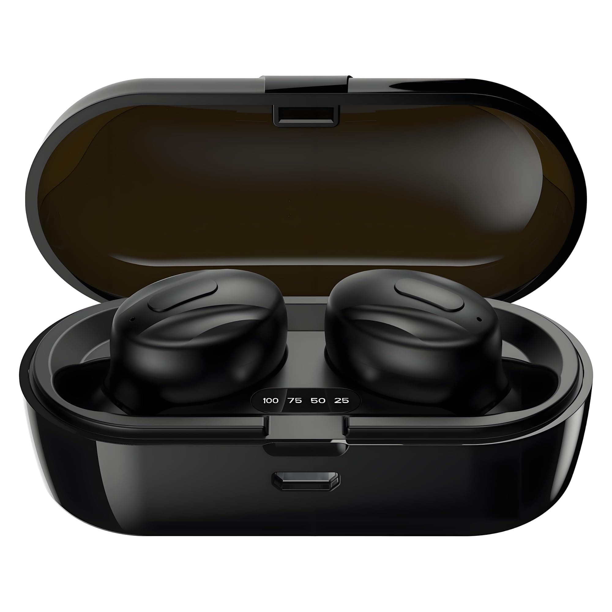 Wireless Earphones,Bluetooth 5.3 Wireless Earbuds In Ear with HiFi Stereo Sound Mic,2024 Mini Bluetooth Earbuds Noise Cancelling Ear Buds for Men Women,IPX7 Waterproof,LED Display,30H Long Playtime