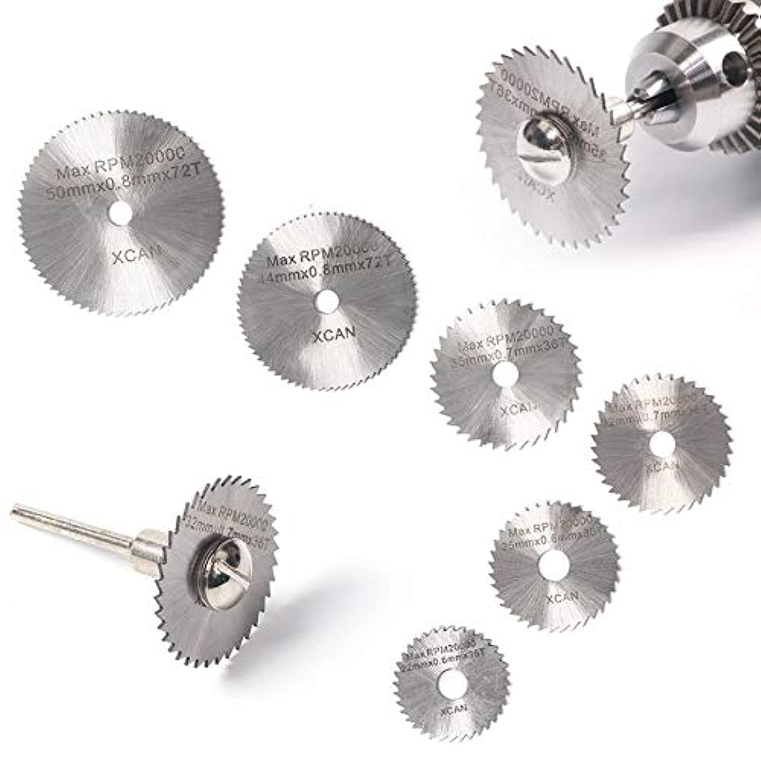 6 pcs Mini HSS Circular Saw Blade Rotary Tool For Metal Cutter Power Tool Set Wood Cutting Discs Drill Woodworking Tool